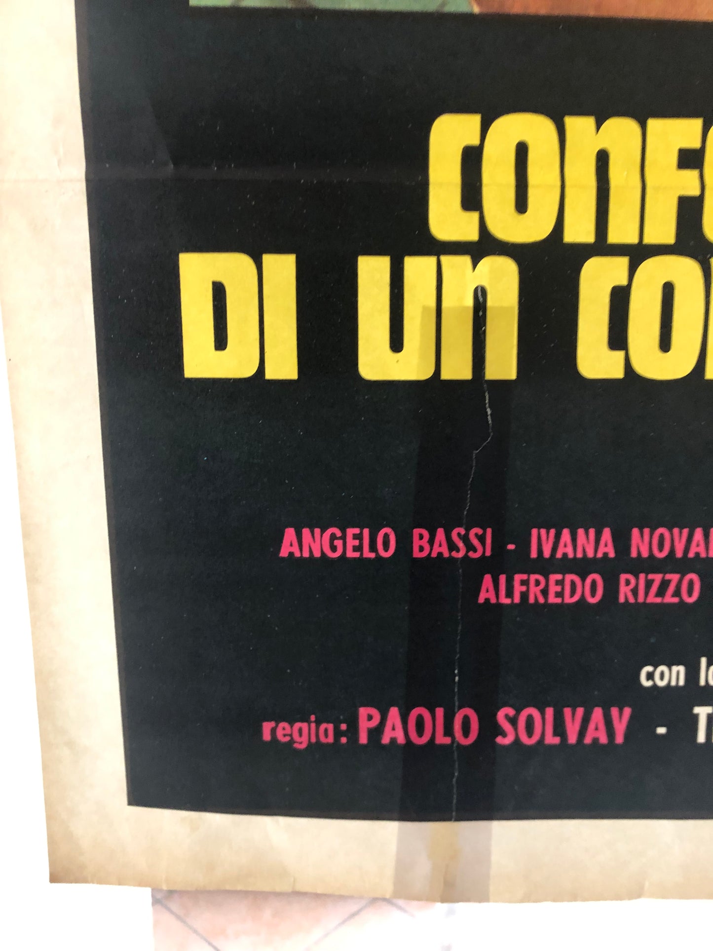 Manifesto Da Cinema Originale Film "Confessioni Segrete Di Un Convento Di Clausura", Anno 1973, misure 140x100