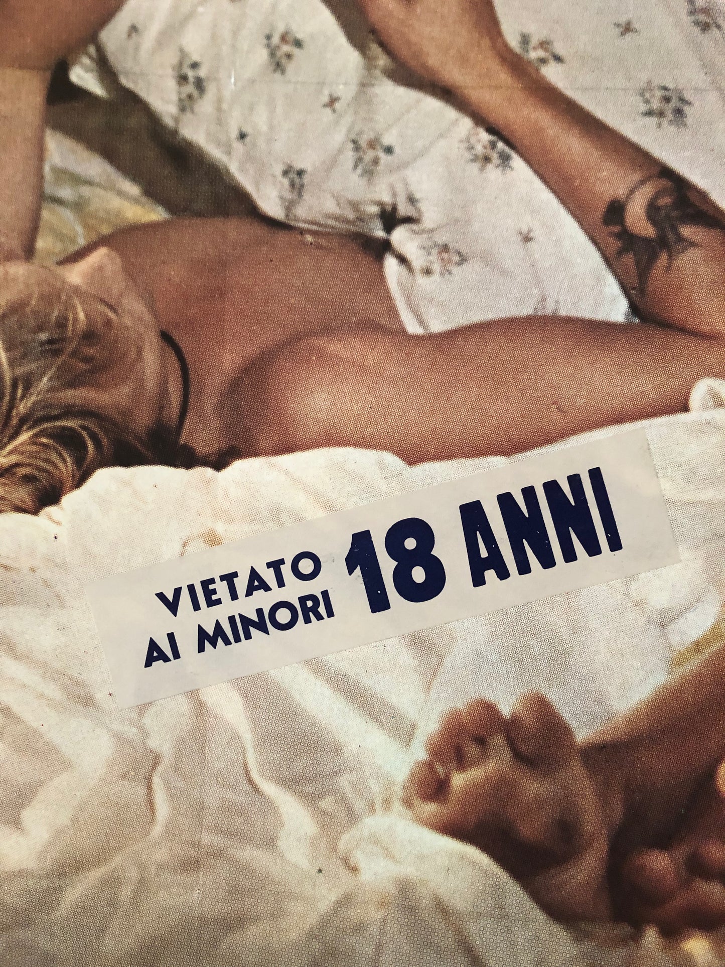 Manifesto Da Cinema Originale "Peccati Di Gioventù", Anno 1975, VM18, Locandina misure 140x100