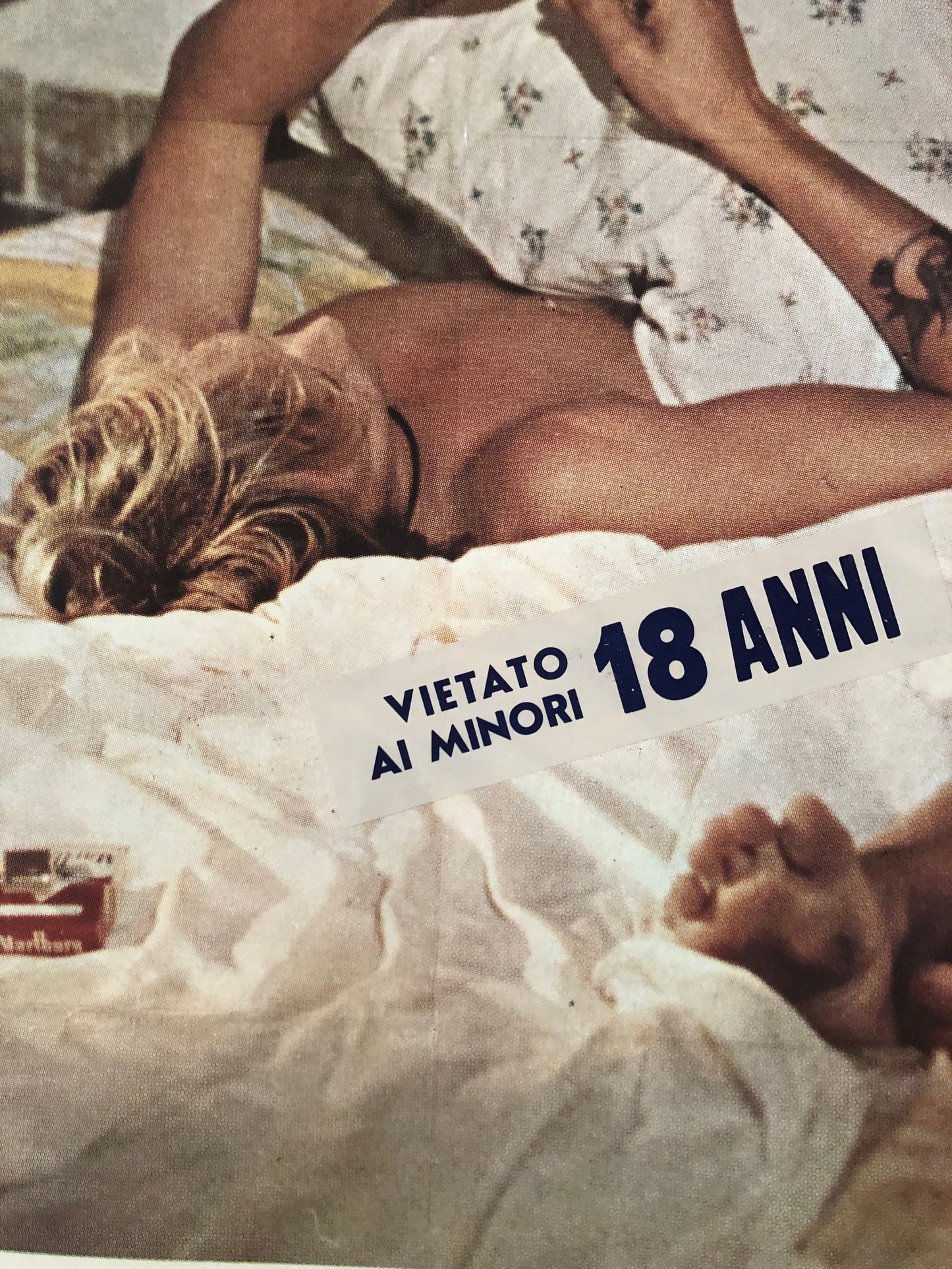 Manifesto Da Cinema Originale "Peccati Di Gioventù", Anno 1975, VM18, Locandina misure 140x100