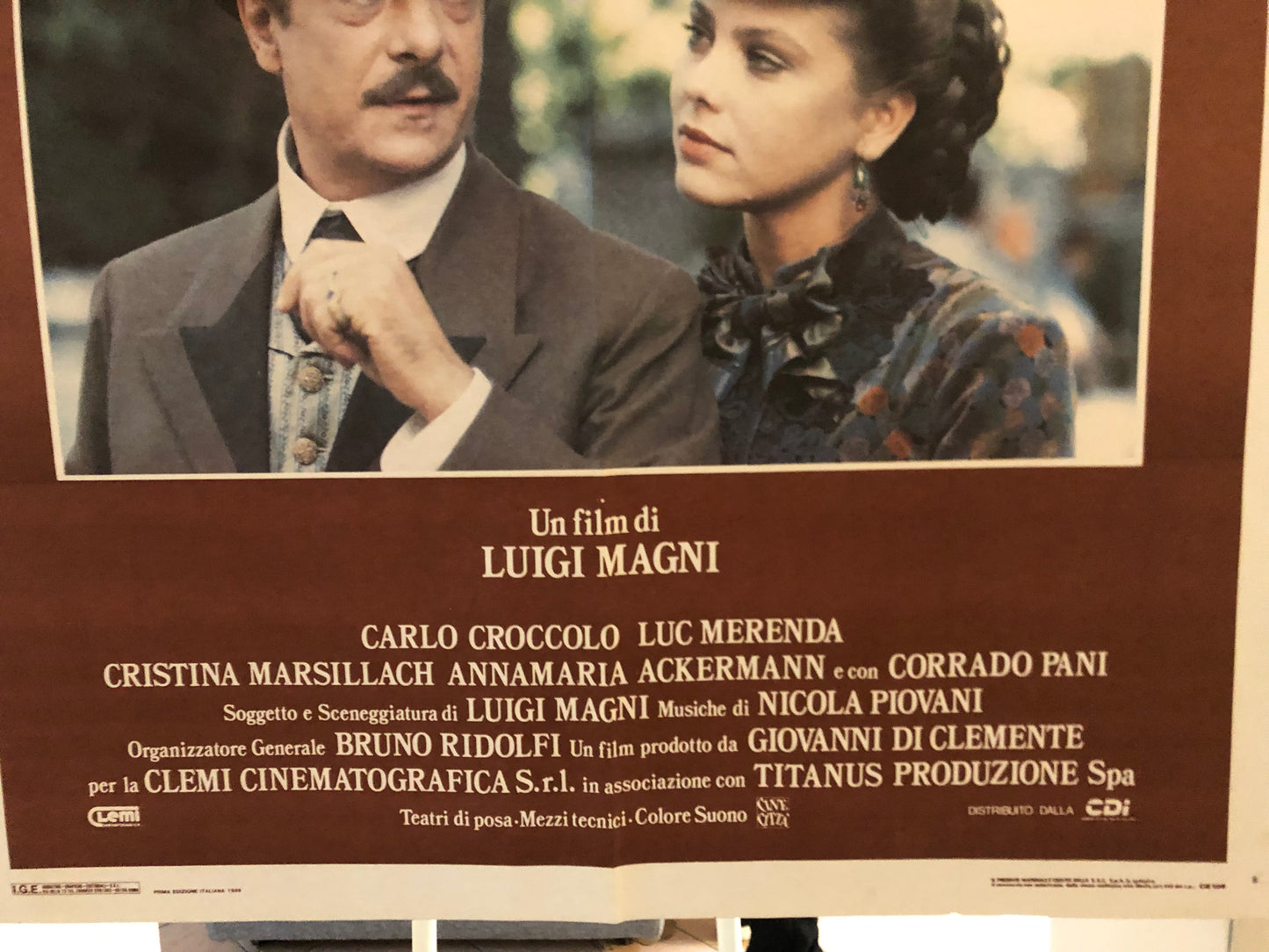 Manifesto Cinema Originale O' Re Film Anno 1989 Locandina 140x100 Ornella Muti