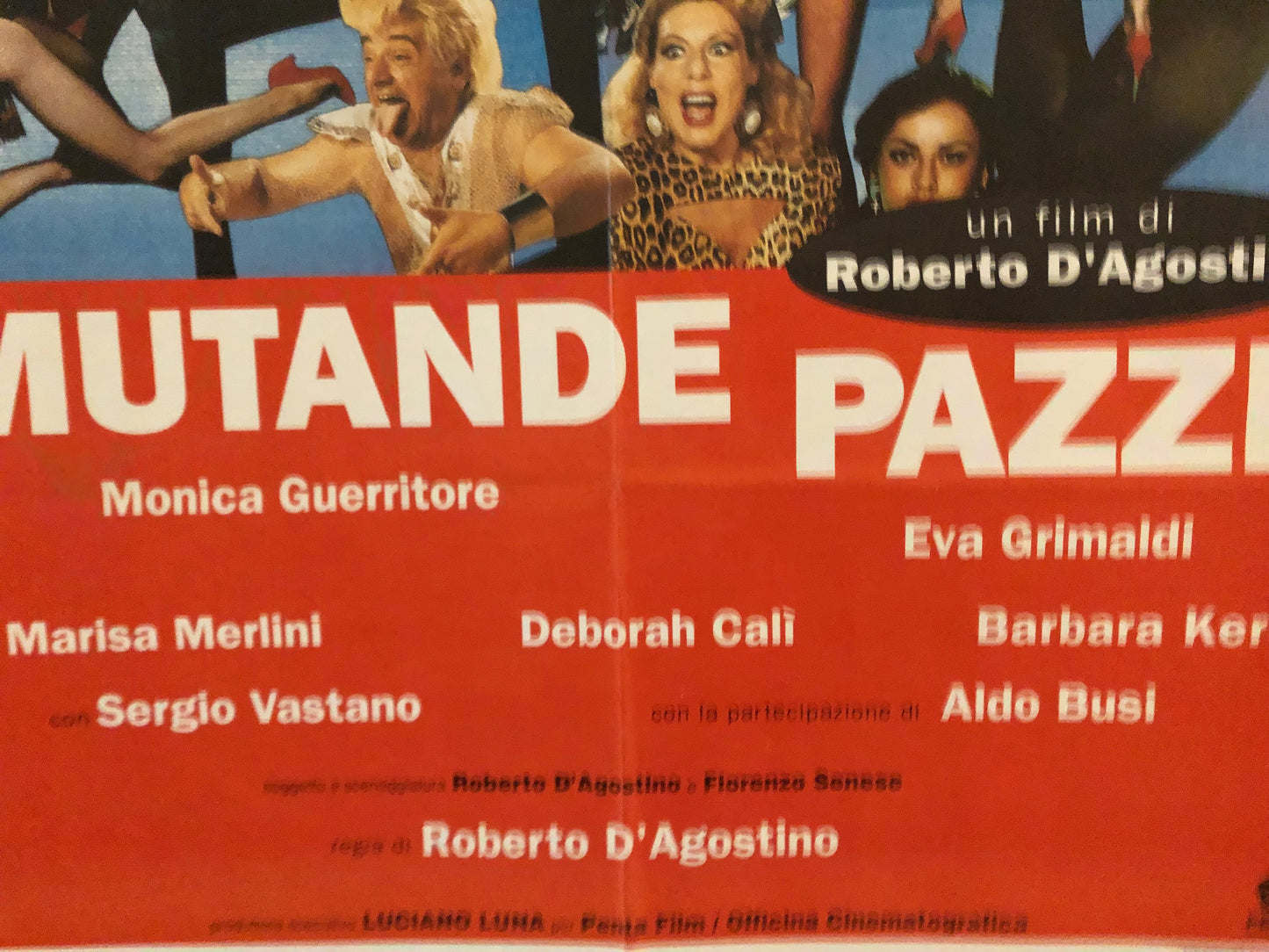 Manifesto Cinema Originale "Mutande Pazze", Anno 1992, Locandina 140x100 di Roberto D'Agostino