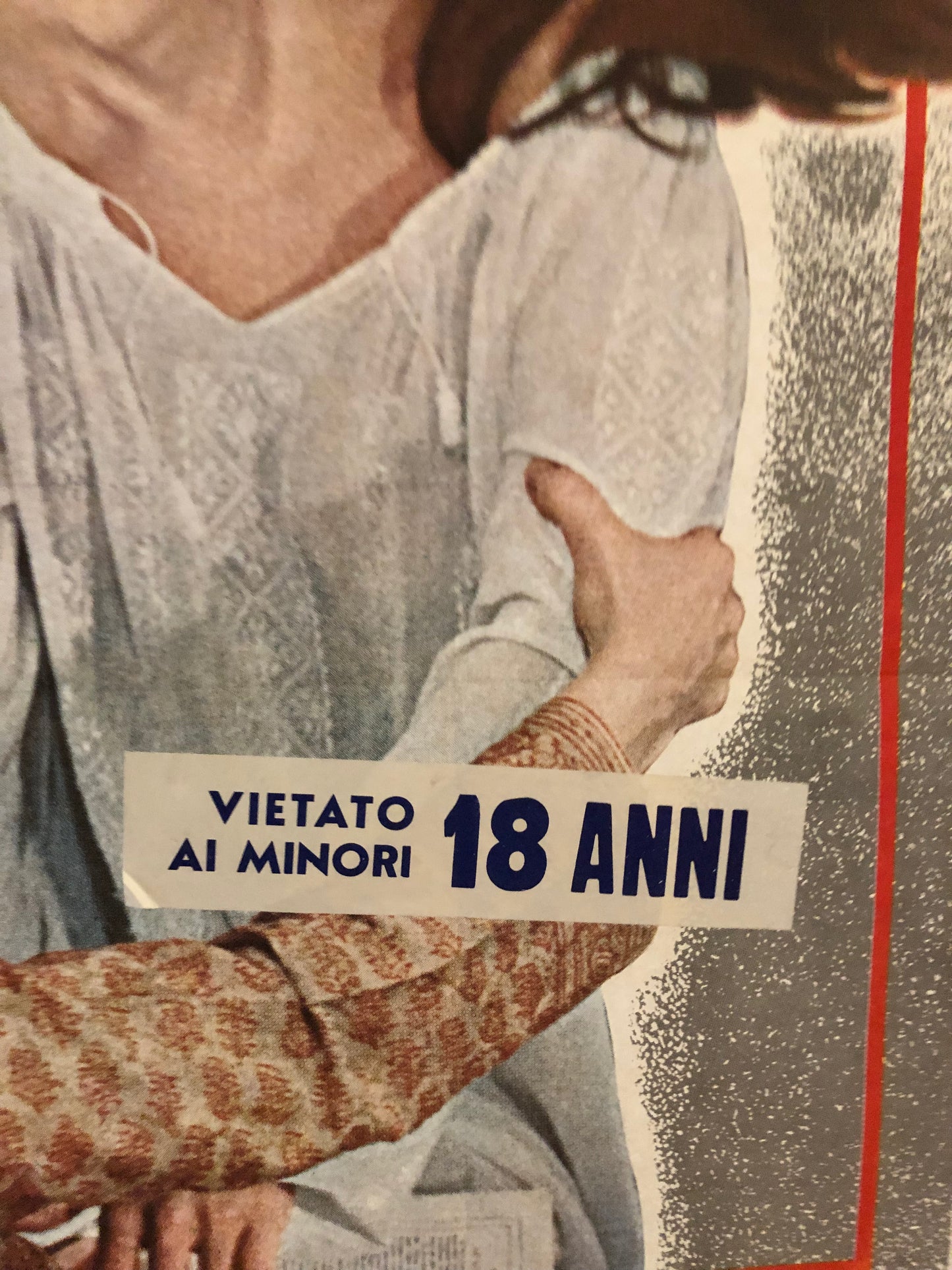 Manifesto Cinema Originale Gli Amori Impossibili VM18 1972 Locandina 140x100