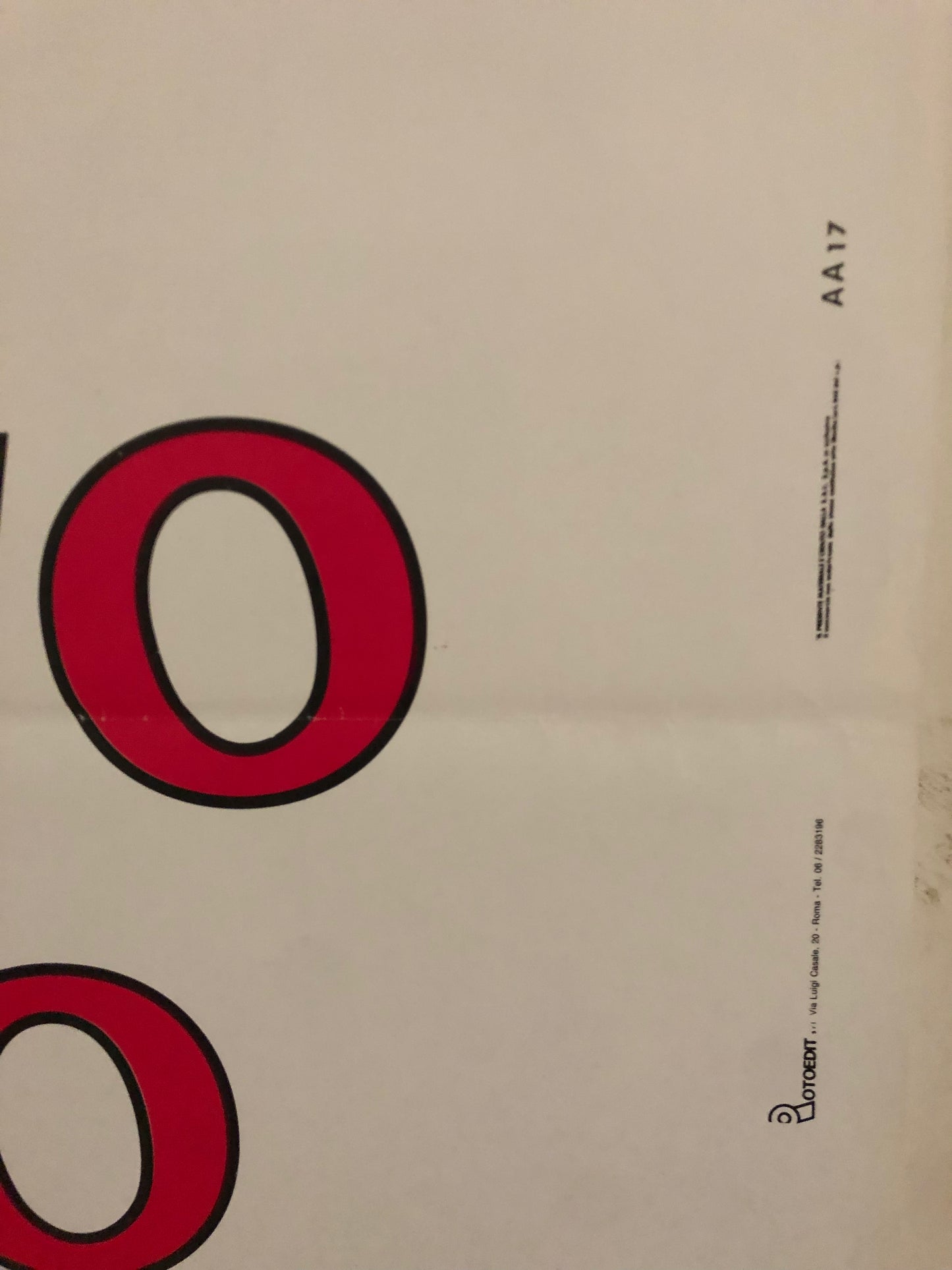 Manifesto Cinema Originale "Ostinato Destino", Anno 1992, con Monica Bellucci, Misure 140x100