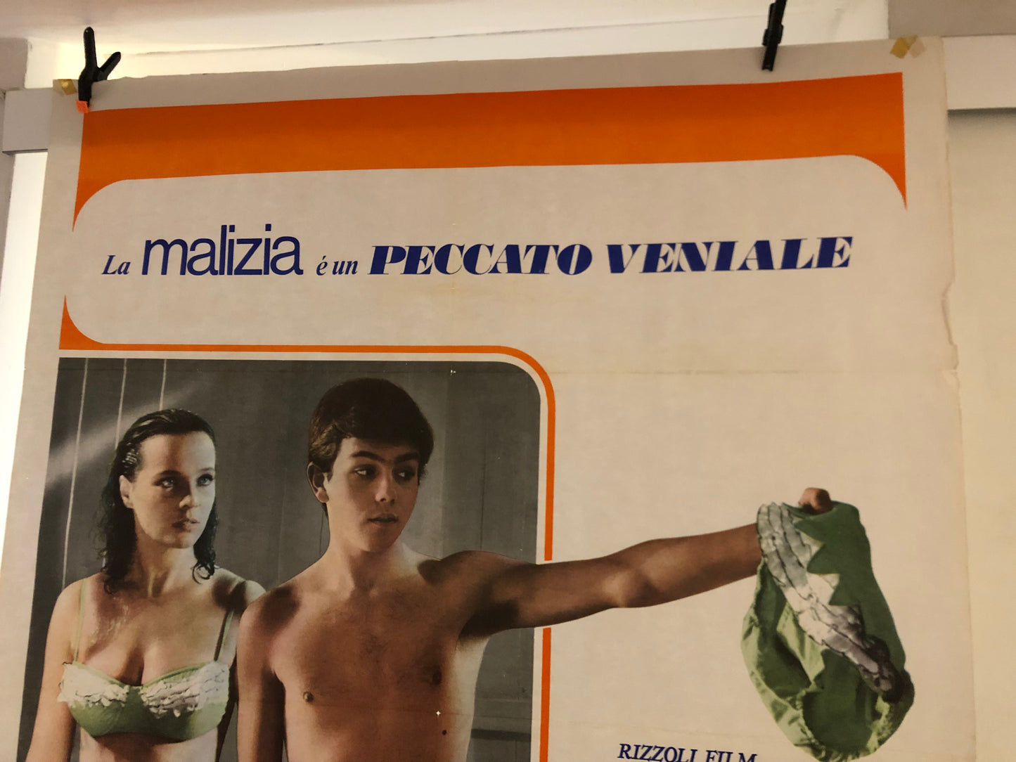 Manifesto Cinema Originale Peccato Veniale, Anno 1974, Locandina 140x100 con Laura Antonelli
