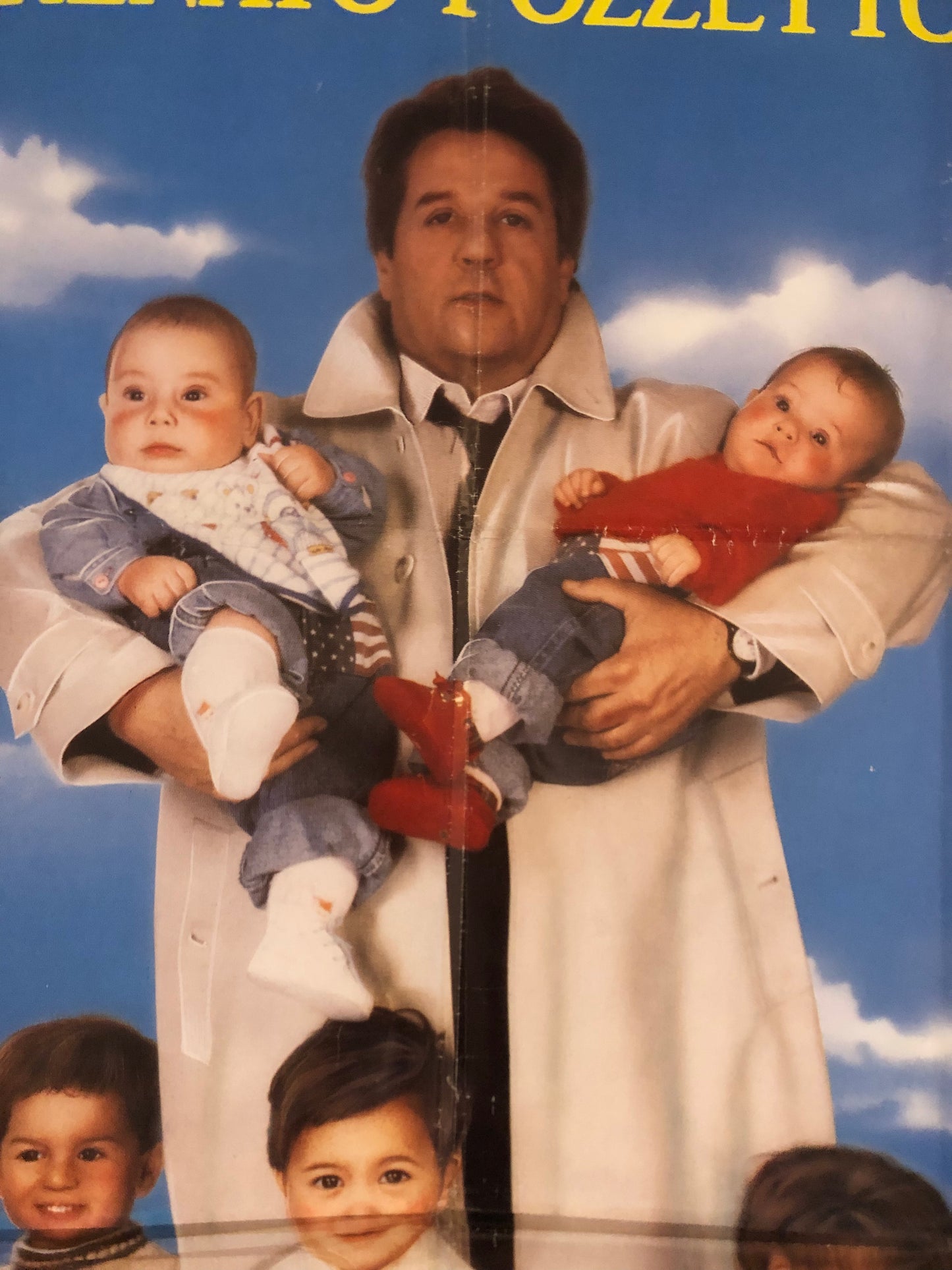 Manifesti Cinema Originali "Non Più Di Uno", Renato Pozzetto, Anno 1990, misure 280x200 cm