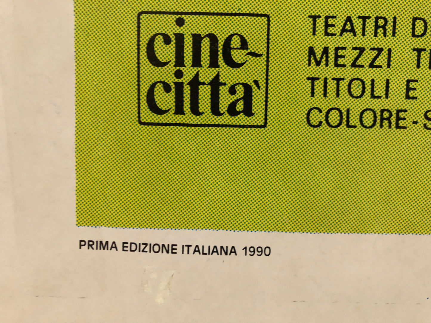 Manifesti Cinema Originali "Non Più Di Uno", Renato Pozzetto, Anno 1990, misure 280x200 cm