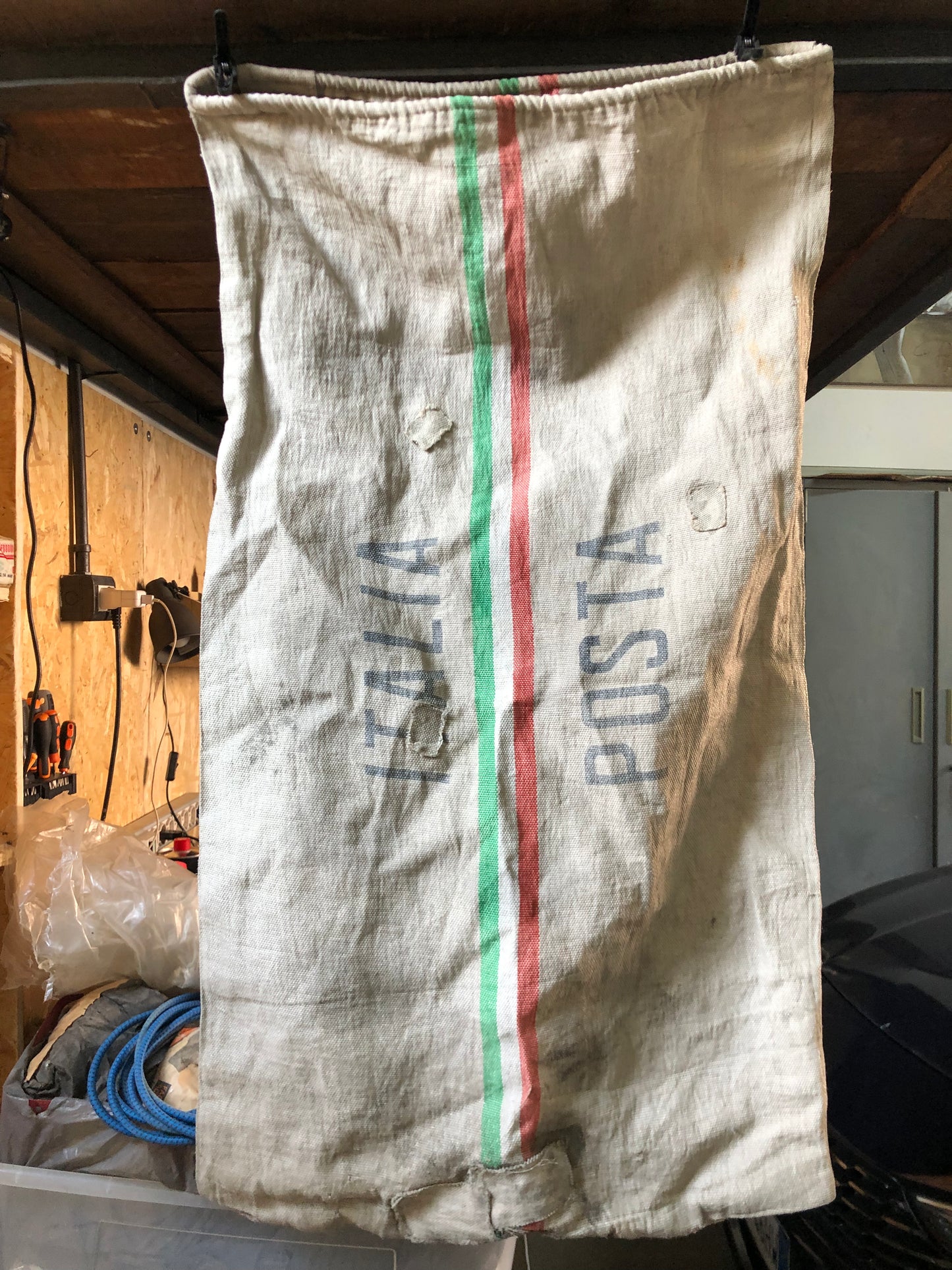 Sacco Iuta Poste Italiane Vintage Epoca Anni 50 Grande Originale Misure 108x61