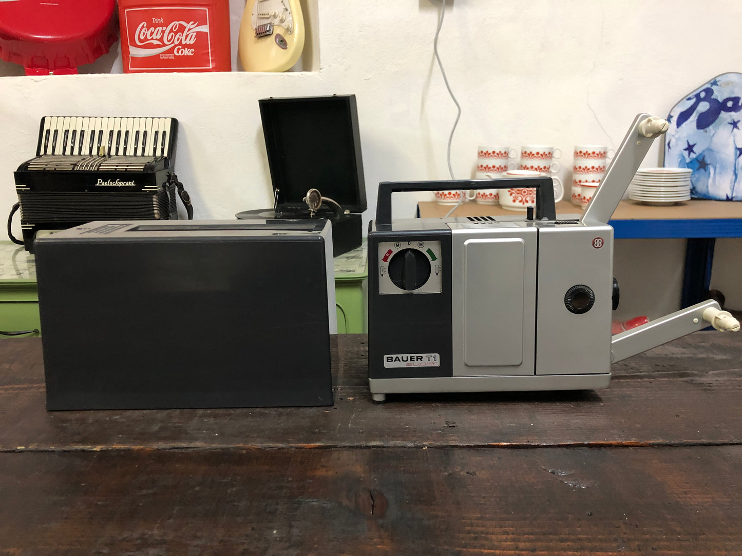 Proiettore Bauer T1 Super 8 Robert Bosh Germania Vintage Epoca 1965 Con Custodia