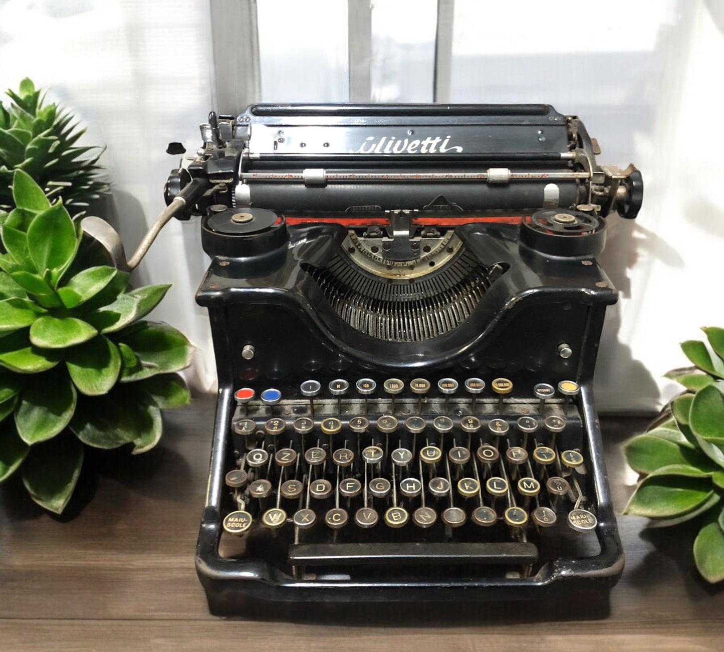 Macchina Da Scrivere Antica Olivetti M40 Vintage Epoca Anni 30 Camillo Olivetti