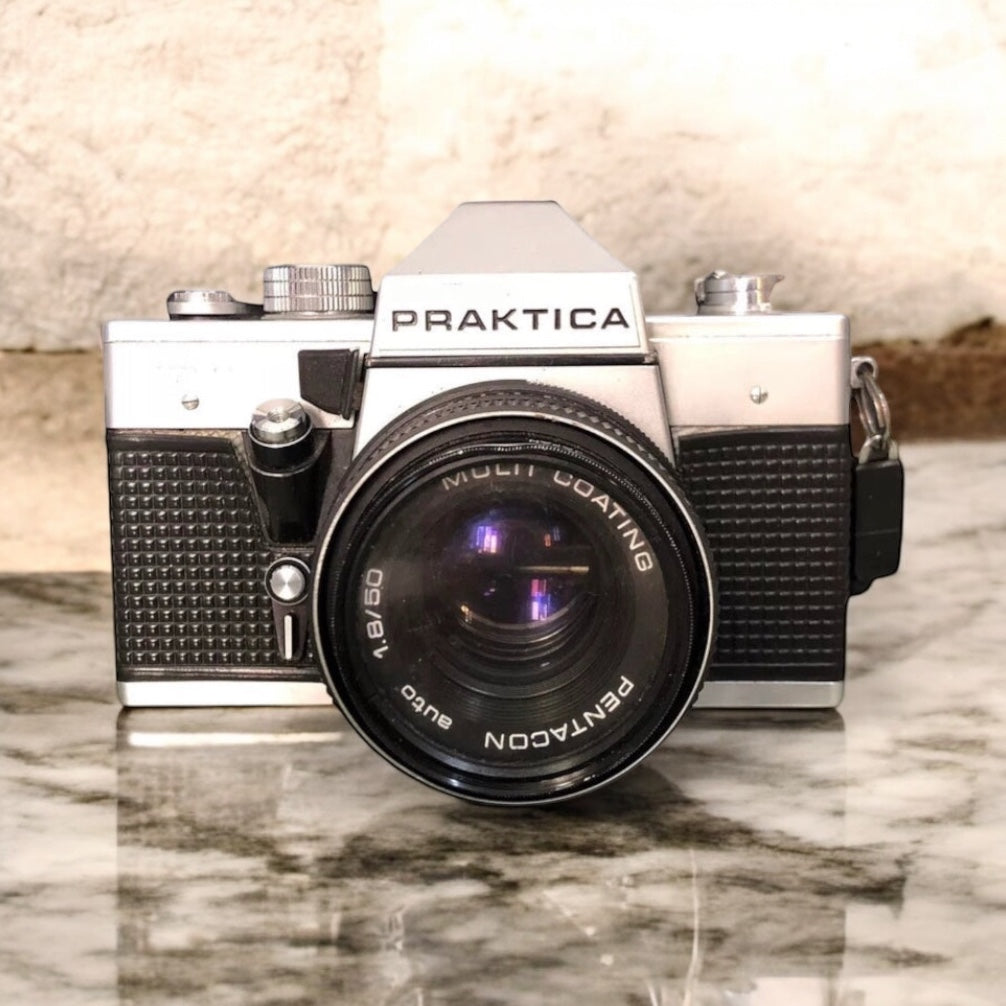 Fotocamera Analogica Praktica MTL 3 Vintage Obiettivo Pentacon Auto 1.8/50 Multi