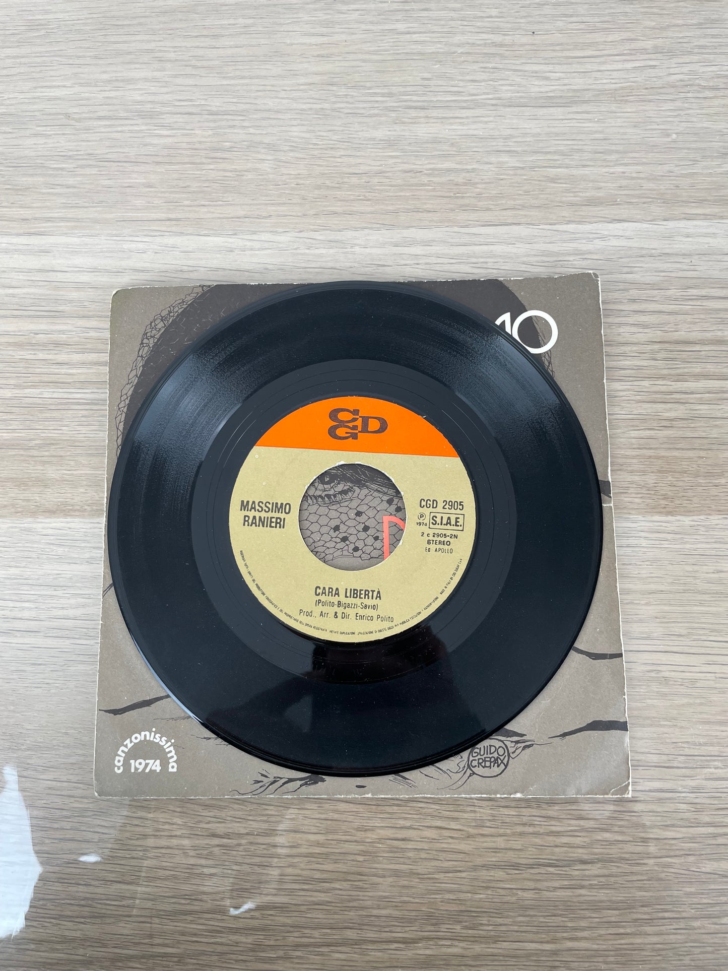 Disco 45 giri vinile Massimo Ranieri Per Una Donna 1969
