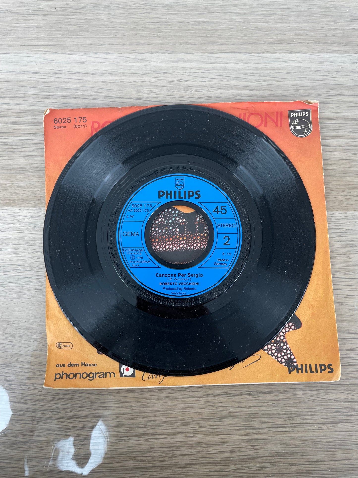 Disco 45 giri vinile Roberto Vecchioni Samarcanda 1977