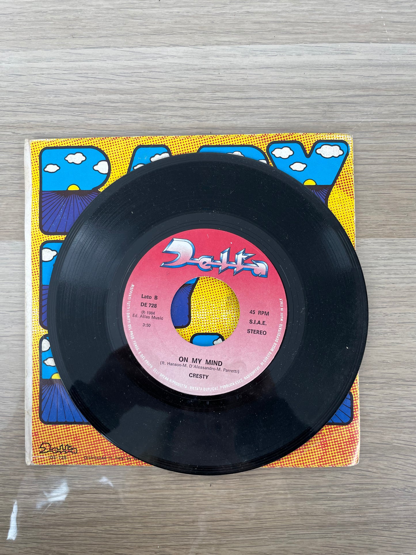 Disco 45 giri vinile Cresty Baby My Love On My Mind 1984