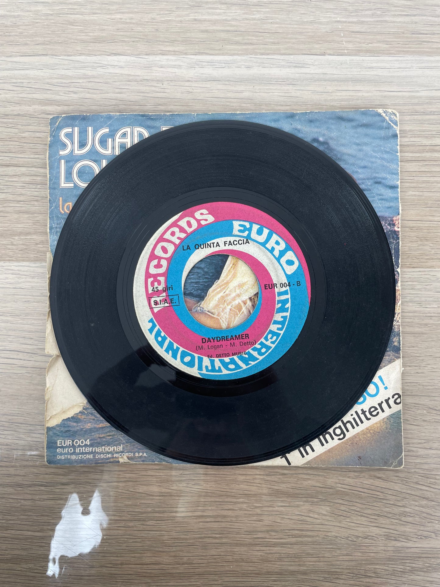 Disco 45 giri vinile La Quinta Faccia Sugar Baby Love Day Dreamer 1974