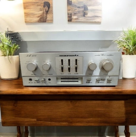 Amplificatore Marantz PM 400 Vintage Epoca Anni 80 Argento Stereo HiFi Giappone