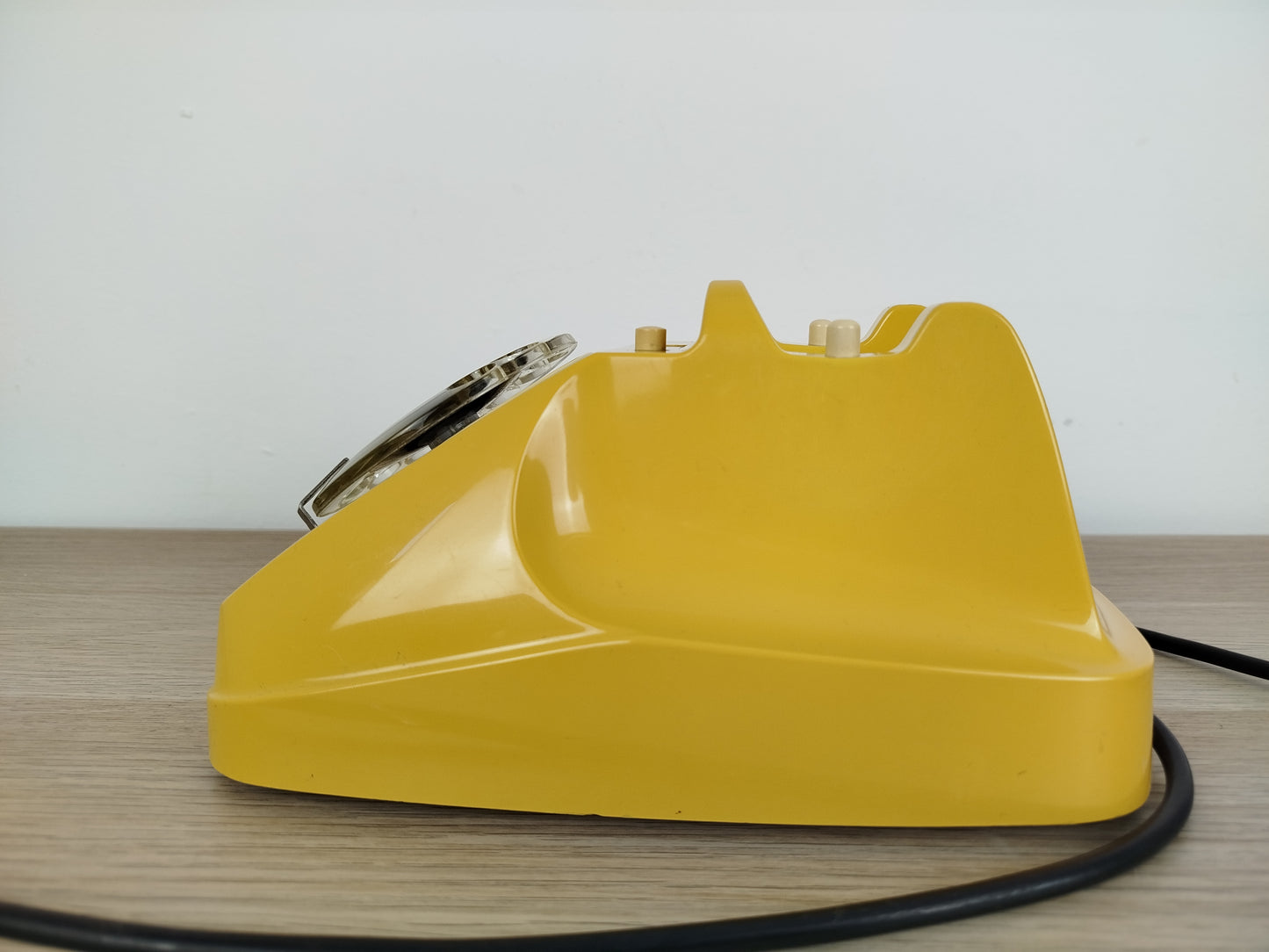 Telefono A Disco Siemens Auso S62 Vintage Epoca Design Lino Saltini Giallo