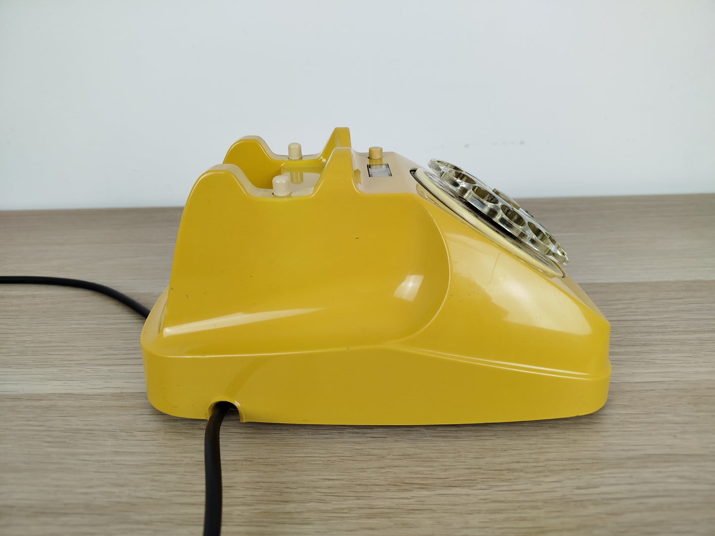 Telefono A Disco Siemens Auso S62 Vintage Epoca Design Lino Saltini Giallo