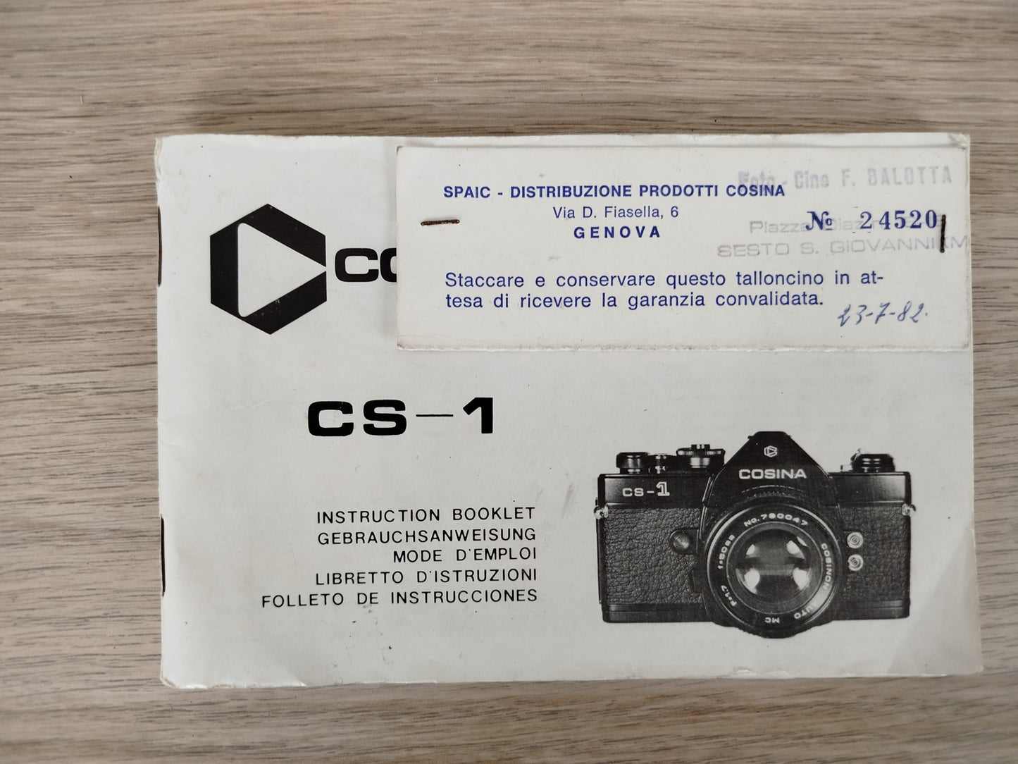 Fotocamera Analogica Cosina Cs-1 Reflex 35mm Nera Con Custodia Macchina Foto
