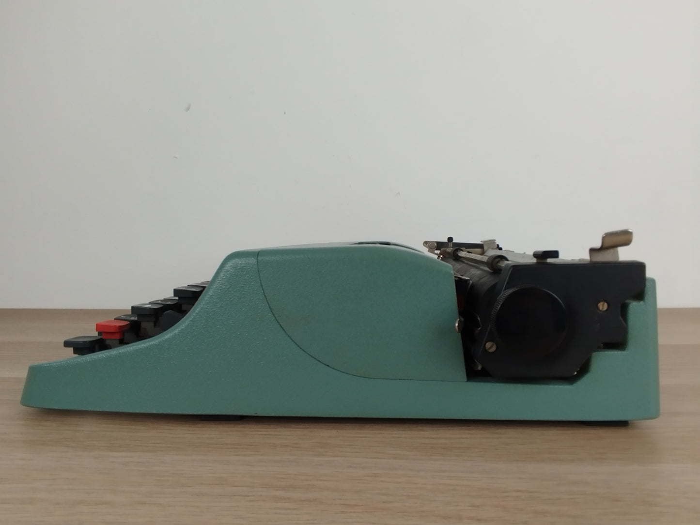 Macchina Da Scrivere Olivetti Lettera 32 Azzurra Vintage Epoca Anni 60 Design