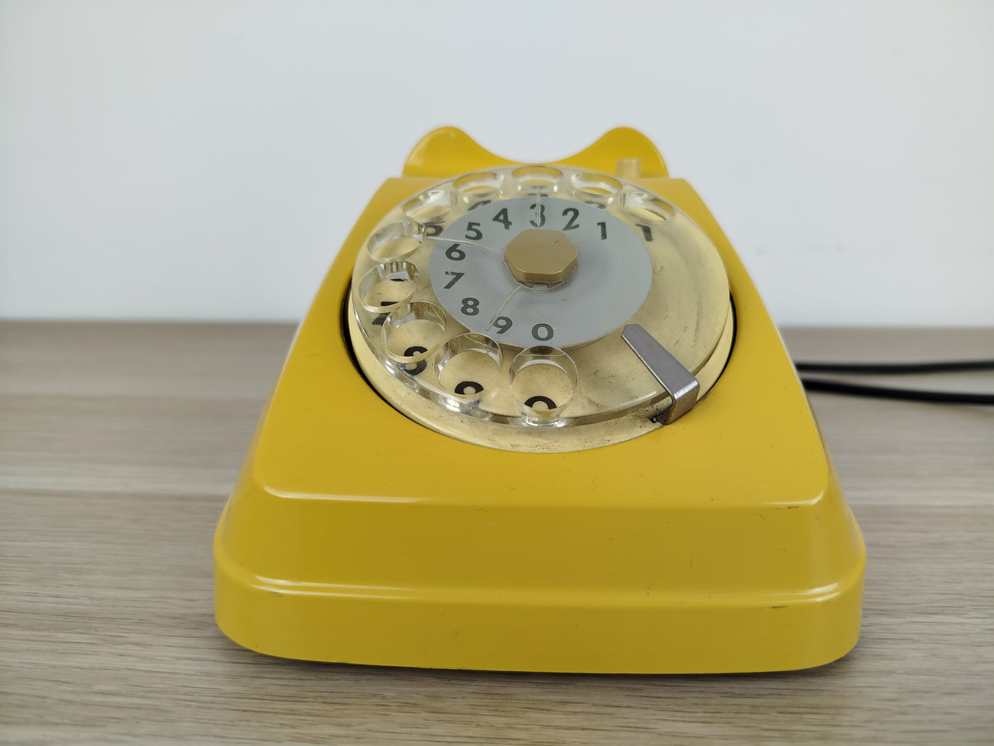 Telefono A Disco Siemens Auso S62 Vintage Epoca Design Lino Saltini Giallo