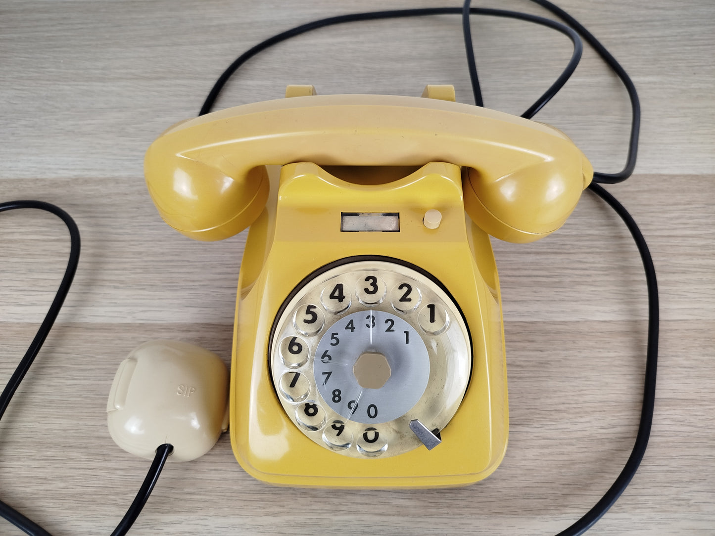 Telefono A Disco Siemens Auso S62 Vintage Epoca Design Lino Saltini Giallo