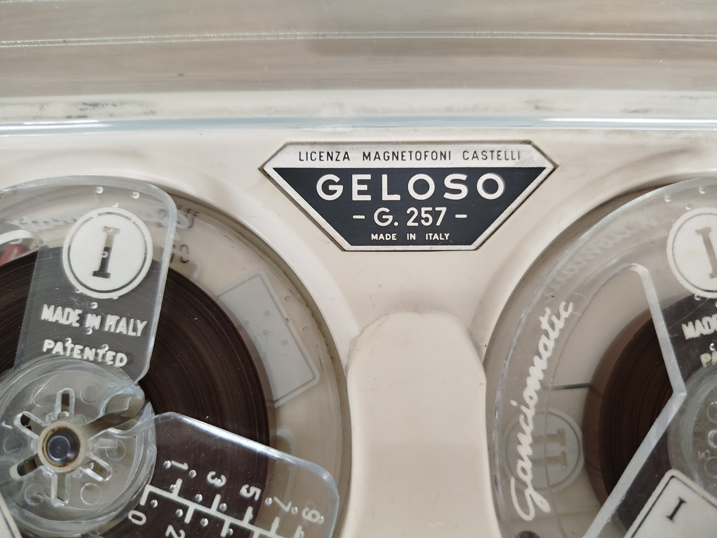 Magnetofono Registratore A Bobine Geloso G 257 Vintage Epoca Custodia Microfono