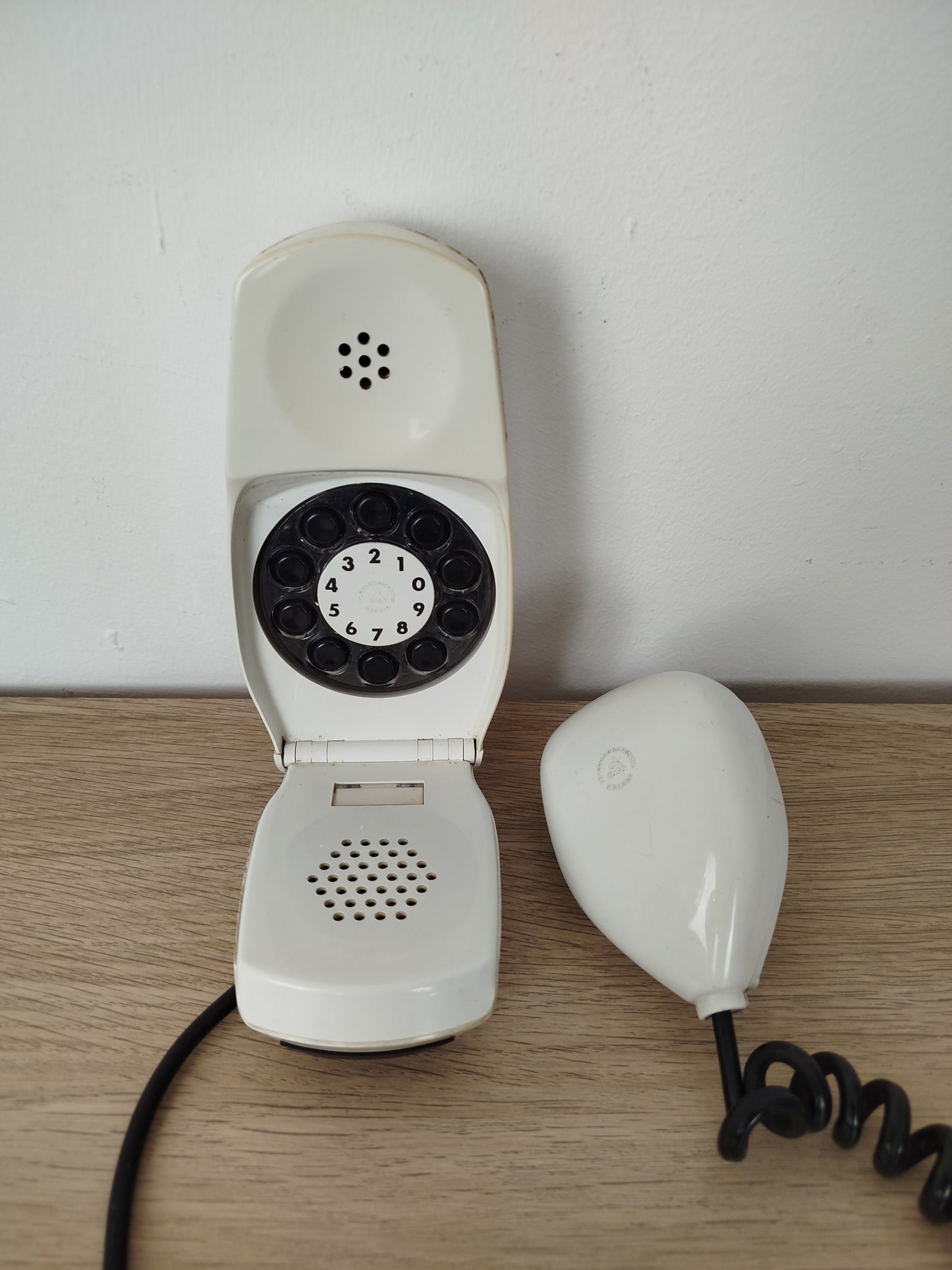 Telefono Grillo Vintage Epoca Anni 60 Design Zanuso Sapper Bianco Siemens Auso