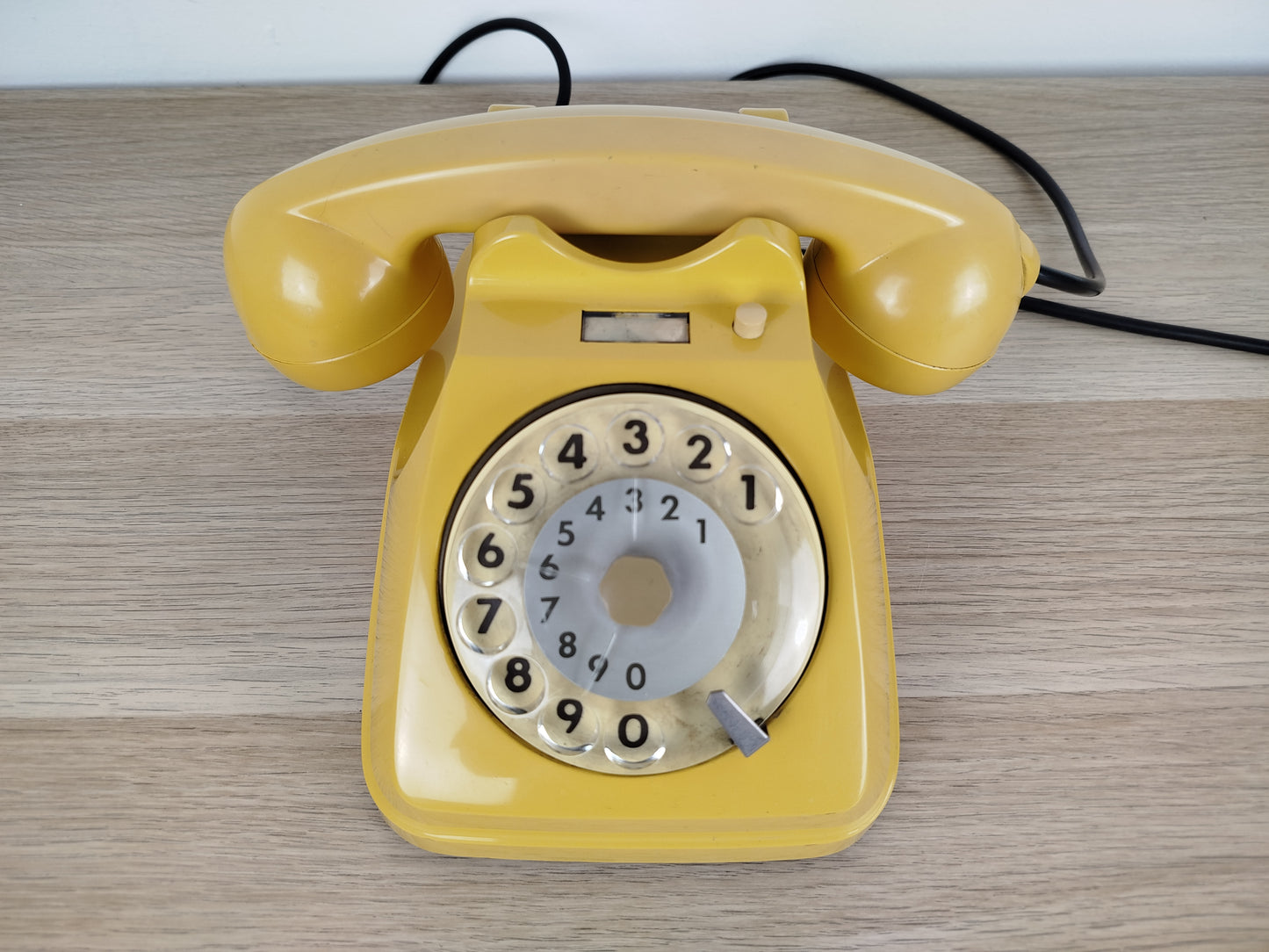 Telefono A Disco Siemens Auso S62 Vintage Epoca Design Lino Saltini Giallo