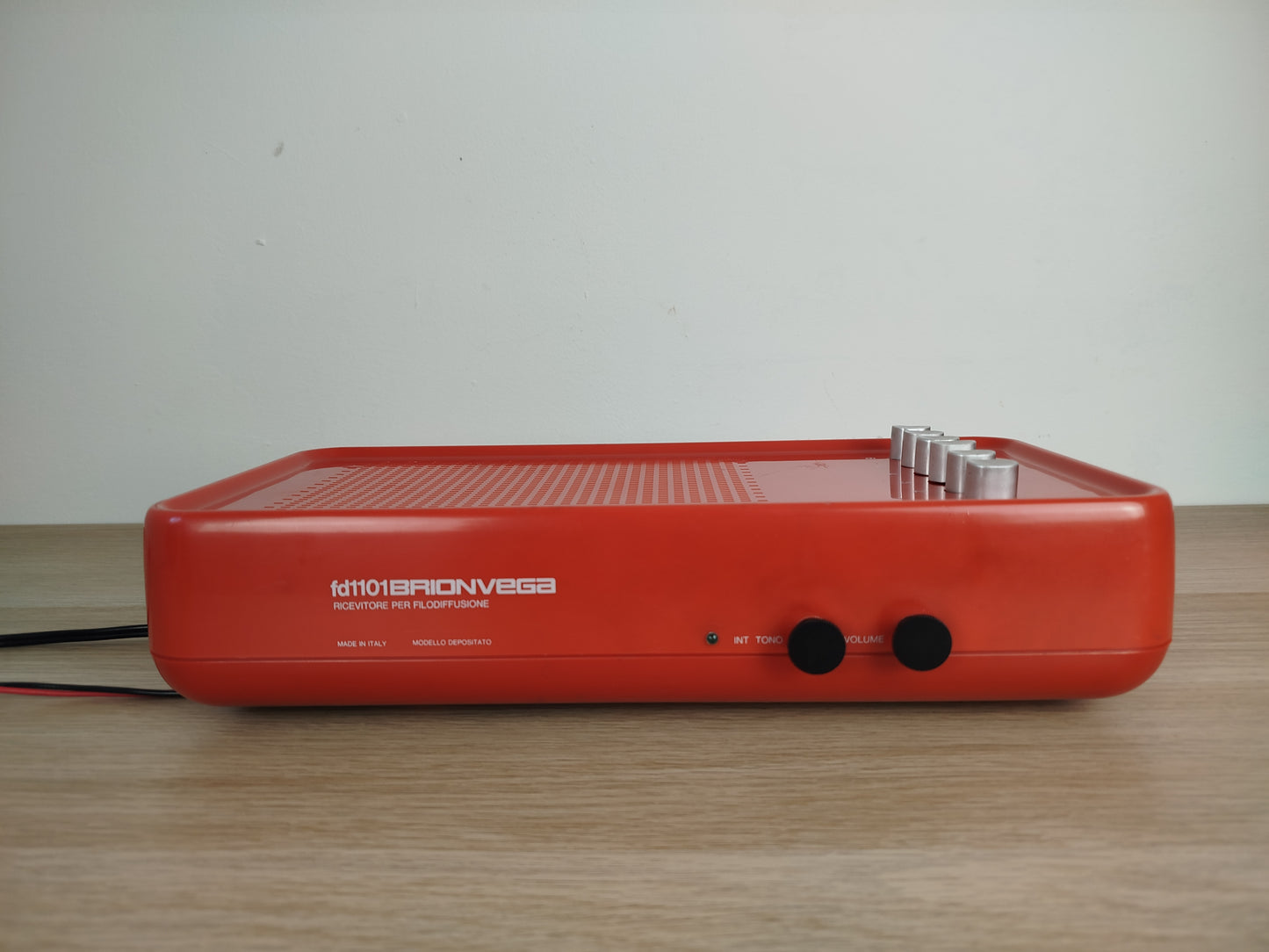 Ricevitore Filodiffusione Brionvega fd1101 Radio Castiglioni Design Arancione