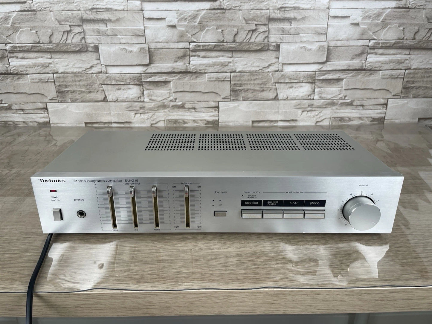 Amplificatore Stereo Integrato Technics SU-Z15 Vintage HiFi Anni 80 Argento