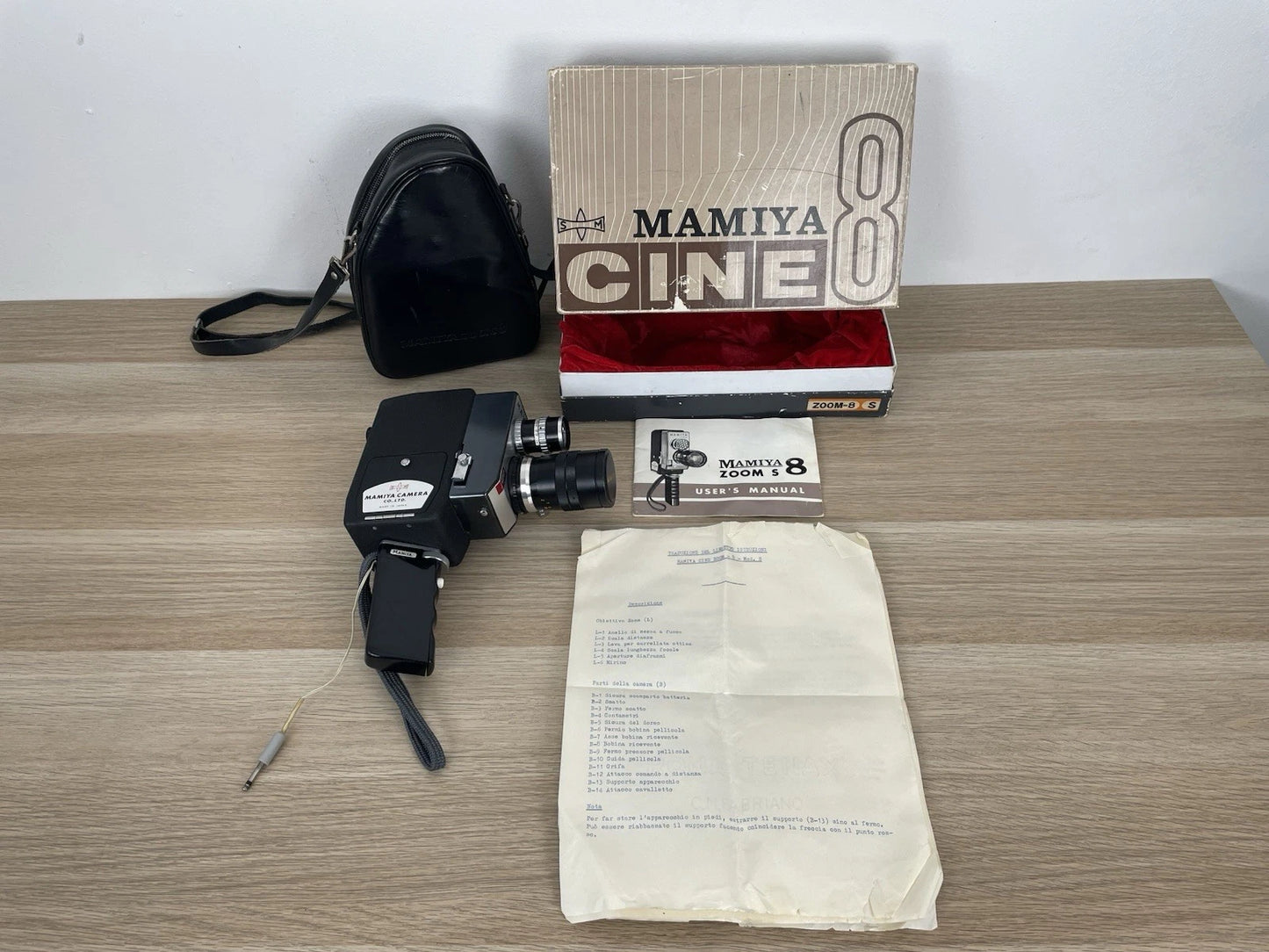 Cinepresa Mamiya Zoom S8 Vintage Epoca Anni 70 Auto Focus 10-30mm Nero Scatola