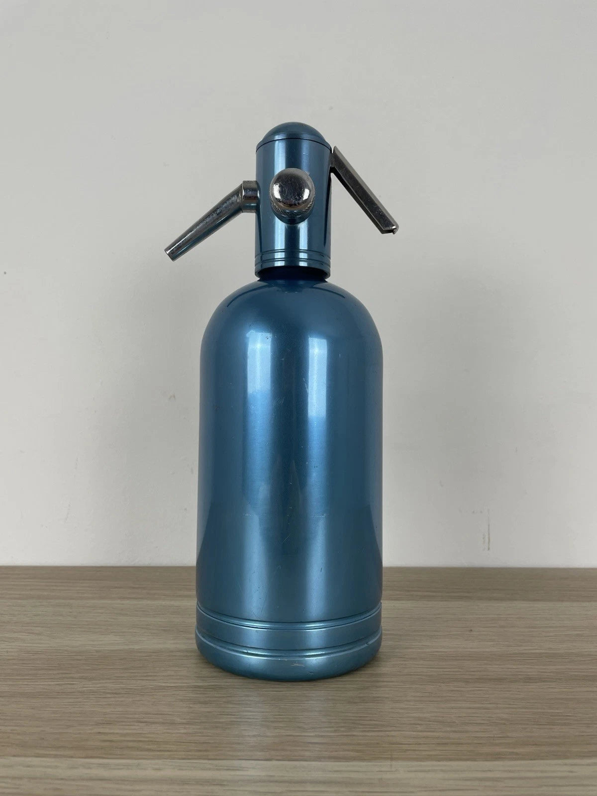 Seltz Sifoni Autoseltz SACCAB Vintage Azzurro Design Sergio Asti Epoca Alluminio