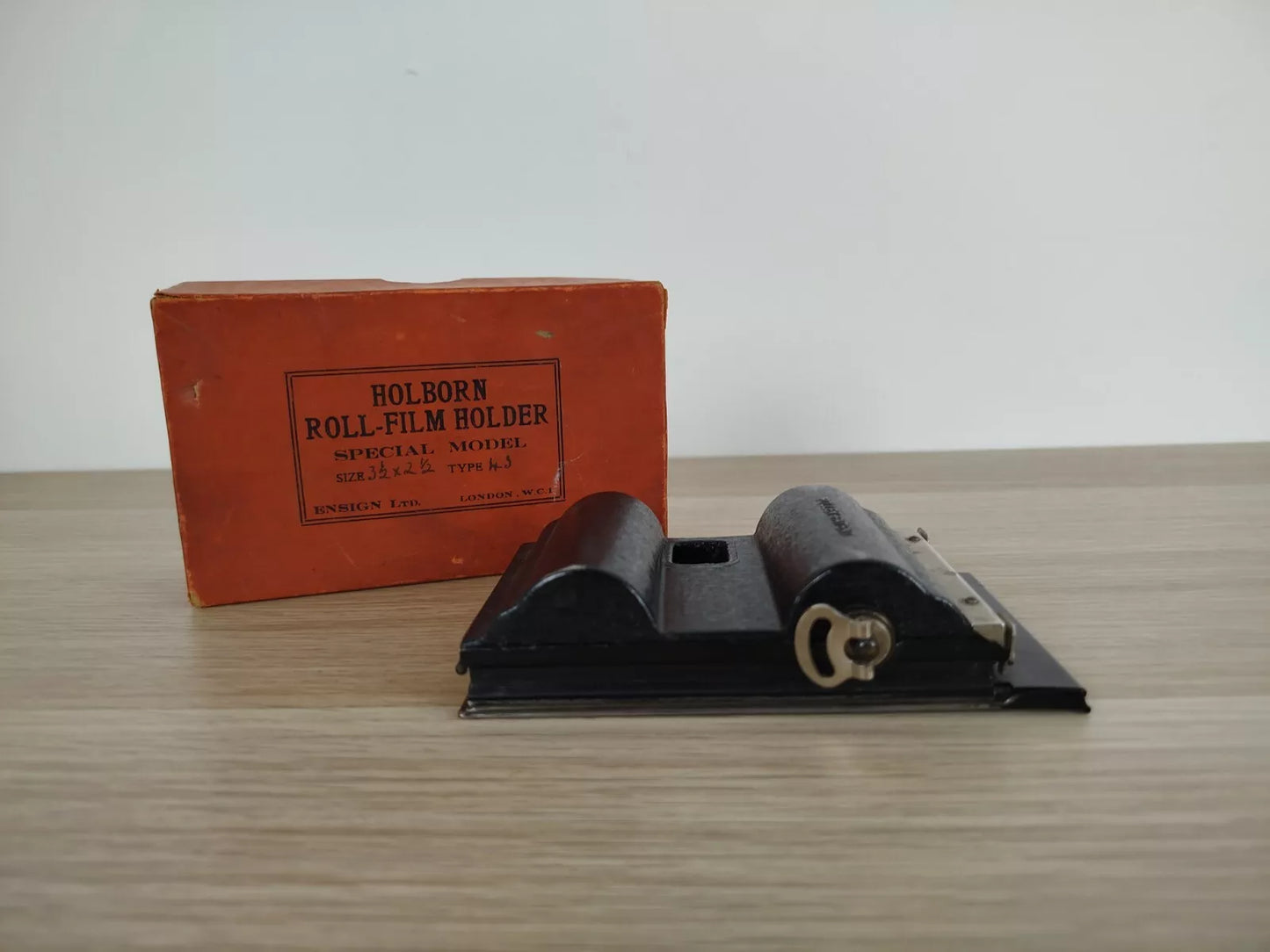 Ensign Ltd. Holborn Roll Film Holder Rollex Patent Sviluppo Pellicola Portapellicola