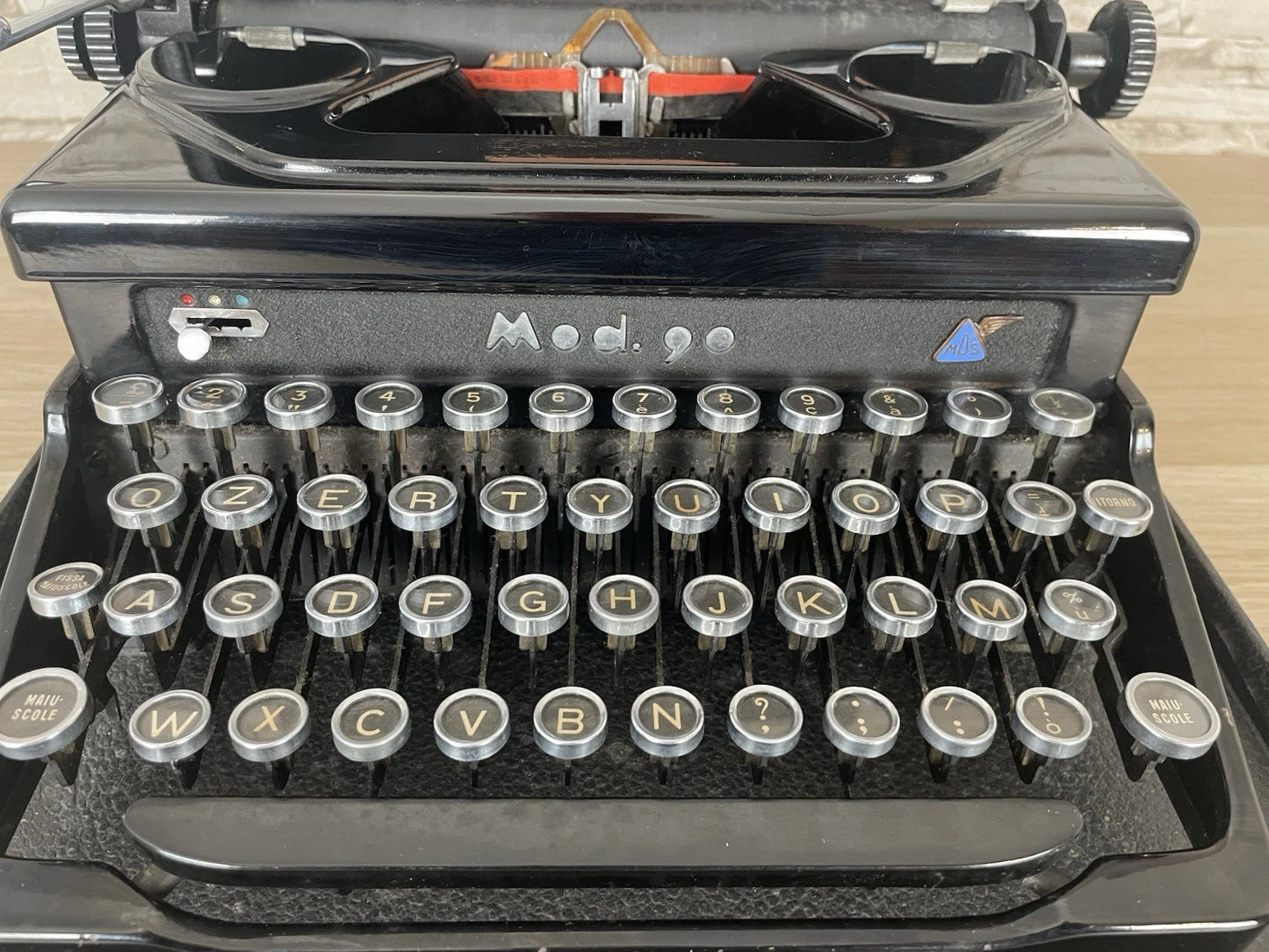 Macchina Per Scrivere Everest Mod.90 Milano Vintage Epoca Anni 40/50 Nera