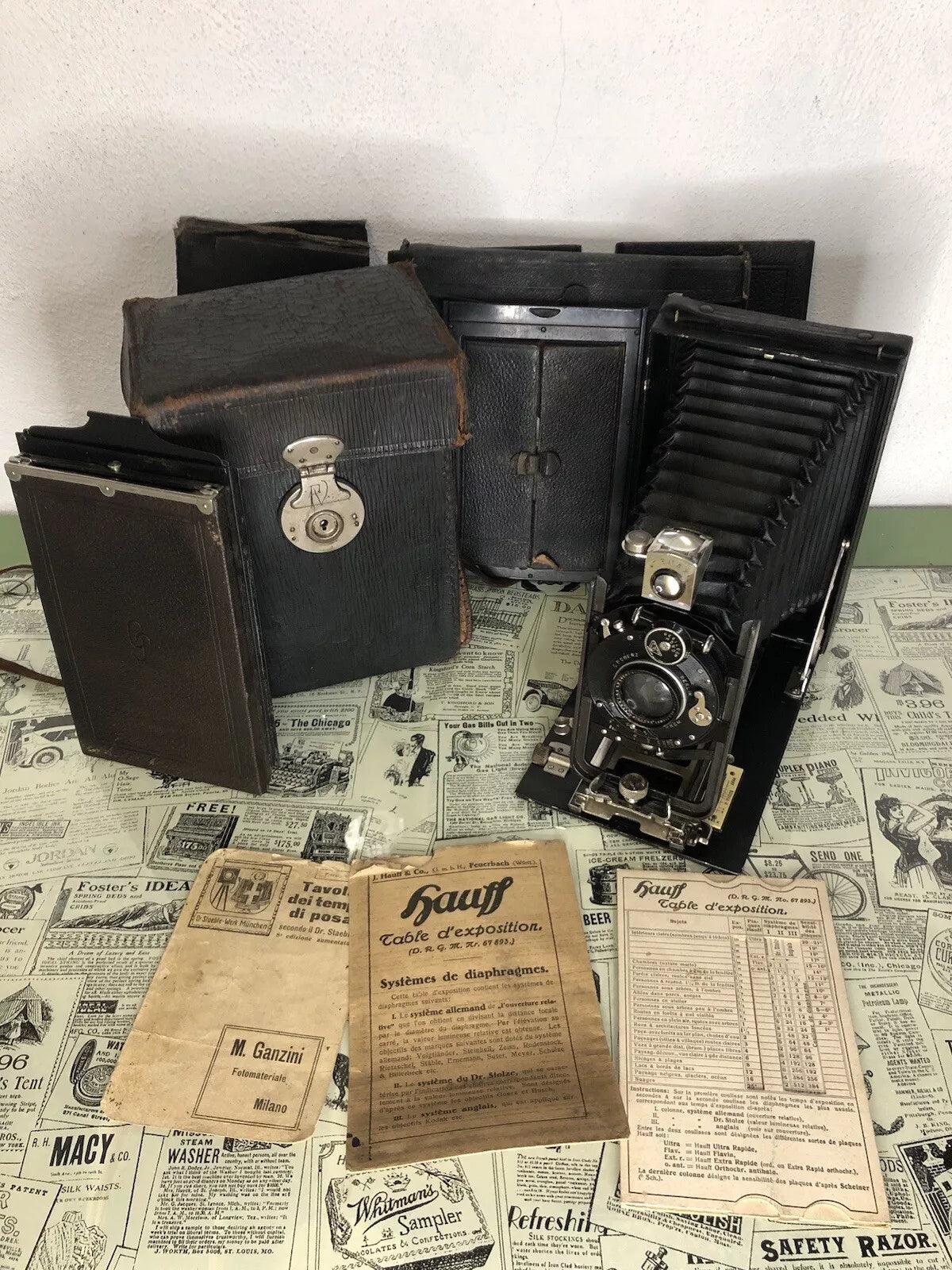 Antica Fotocamera a Soffietto CP Goerz Berlin da Studio Con Obiettivo Epoca 900’