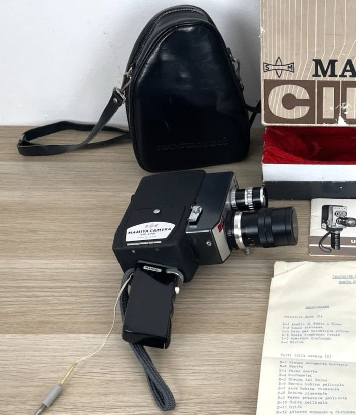 Cinepresa Mamiya Zoom S8 Vintage Epoca Anni 70 Auto Focus 10-30mm Nero Scatola