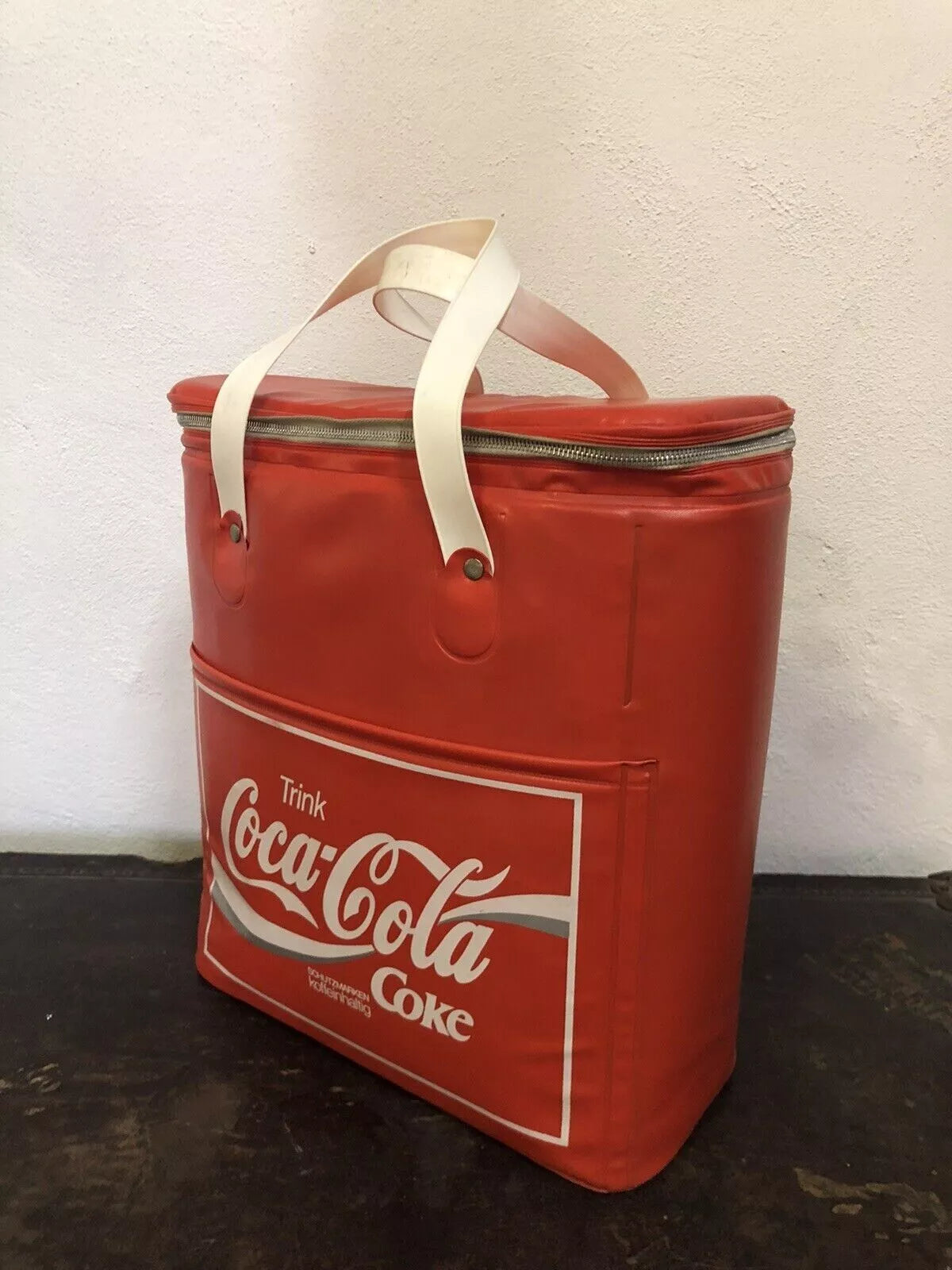 Borsa Frigo Coca Cola Trink Coke Vintage Epoca Anni 80 Rosso Da Collezione
