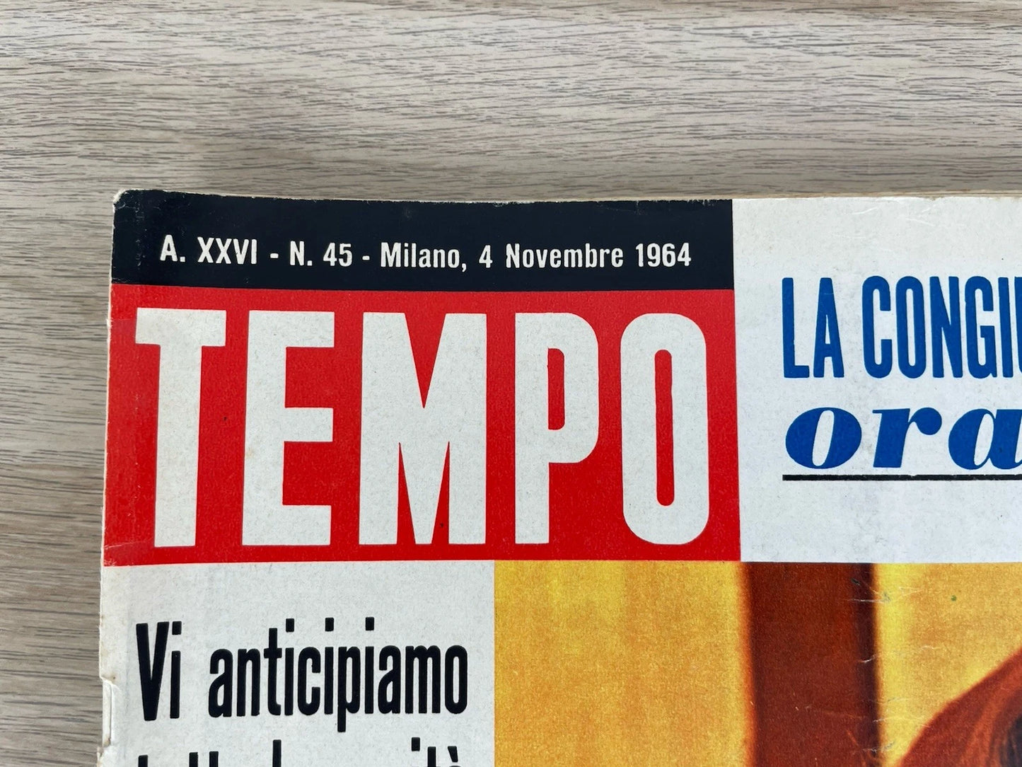 Rivista Tempo 4 Novembre 1964 N. 45 A.XXVI Mondadori Palazzi Editore Vintage