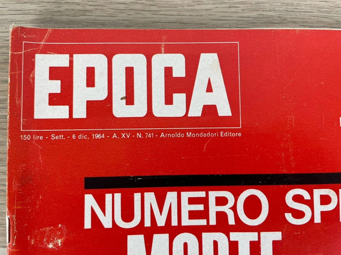 Rivista Epoca 6 Dicembre 1964 N.741 A.XV Arnoldo Mondadori Editore Vintage