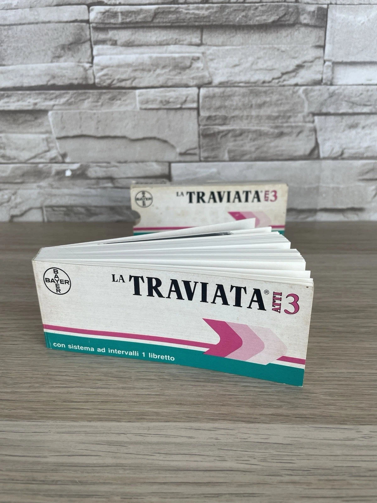 Libretto Promozionale Opera La Traviata 3 Atti Per Bayer Raro Vintage Epoca