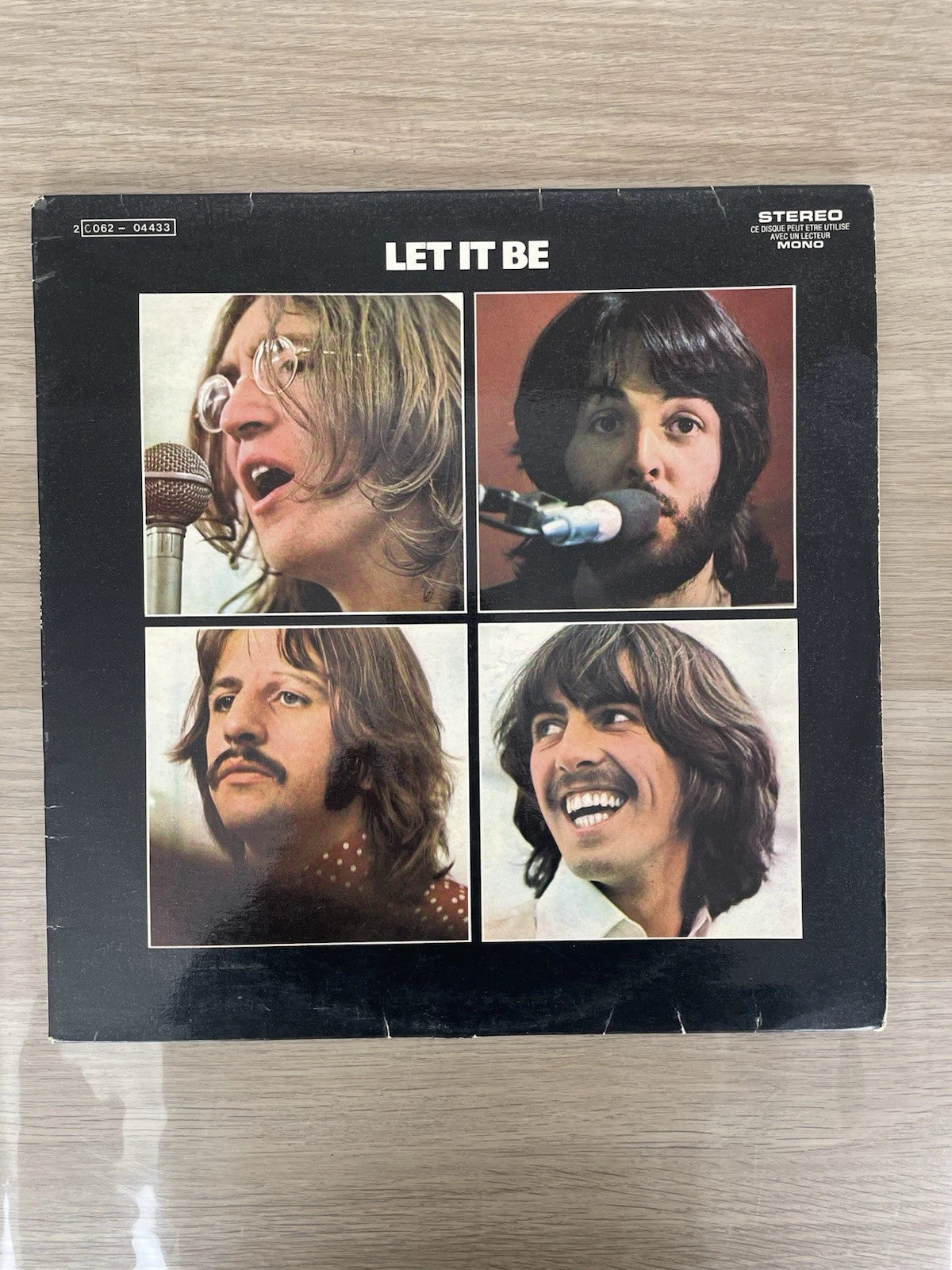 Disco Vinile 33 Giri The Beatles Let It Be Anno 1971 France Pathe Apple Records