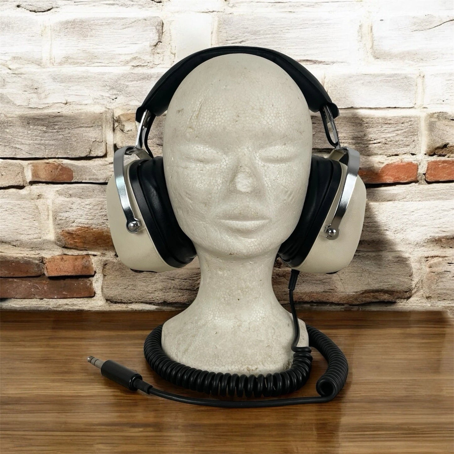Cuffie Sansui SS L3 Vintage Epoca Anni 70/80 Giappone Bianco Testa Polistirolo