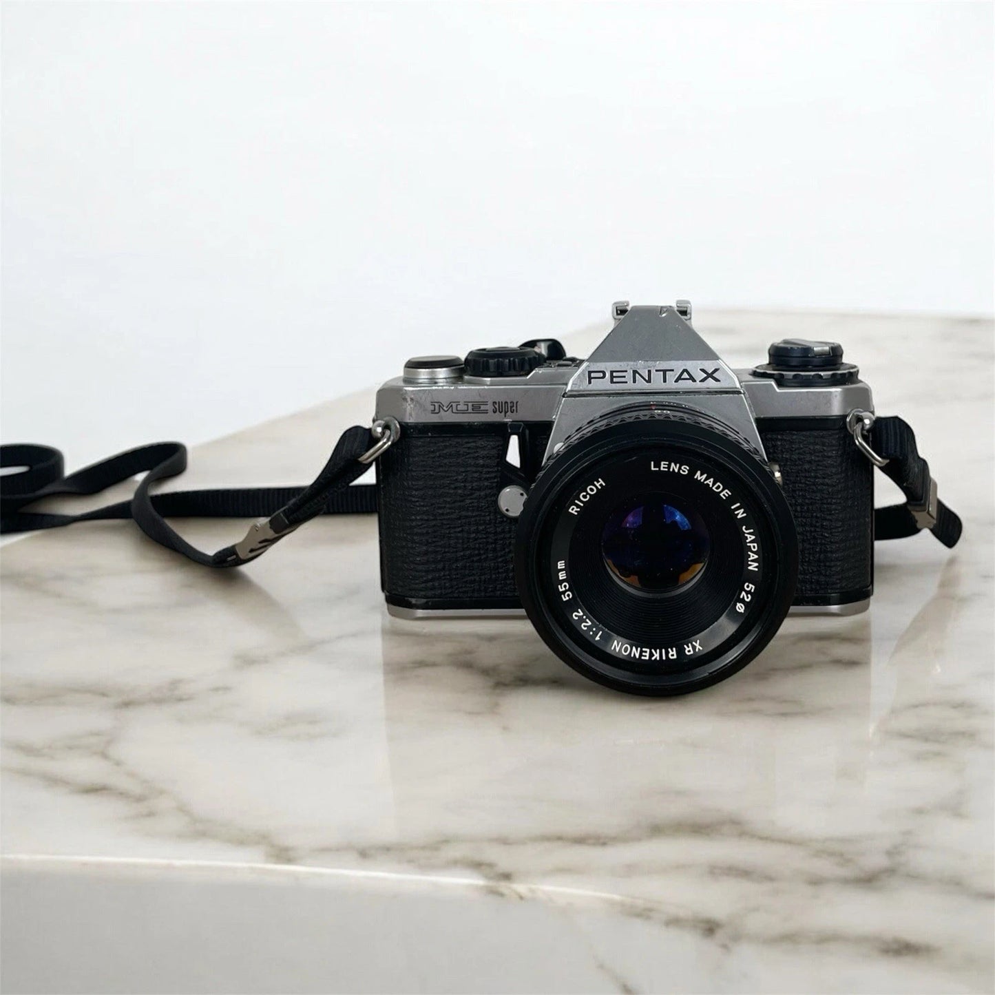 Fotocamera Analogica Pentax Me Super Macchina Foto Reflex 35mm Obiettivo Ricoh