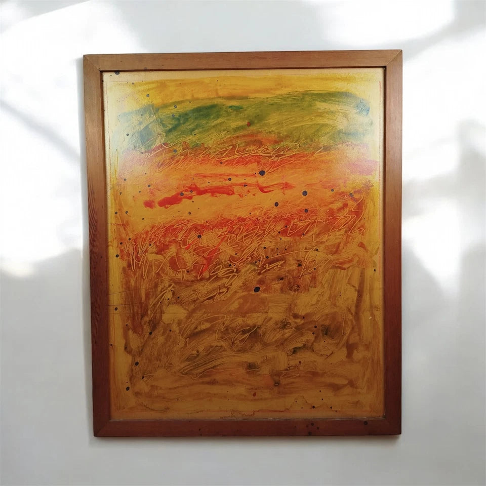 Quadro Lucio Bulgarelli Serie La Natura Anni 80 Pittore Vicentino Astrattista