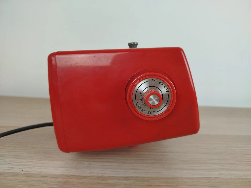 Radio Sveglia Orologio Sony Solid State Digimatic 8RC-110E Vintage Epoca Rossa