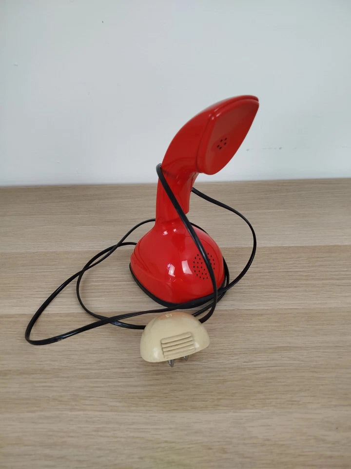 Telefono Disco Ericsson Ericofon Cobra Vintage Epoca Anni 50 Rosso Gösta Thames