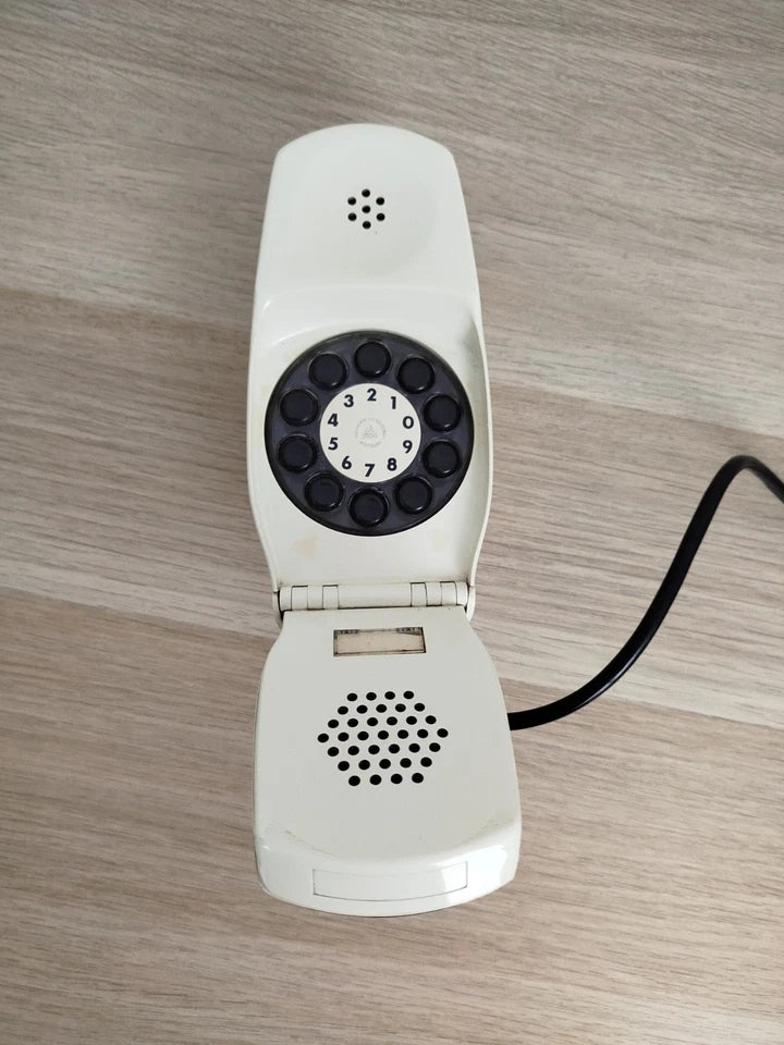 Telefono Grillo Vintage Epoca Anni 60 Design Zanuso Sapper Bianco Siemens Auso