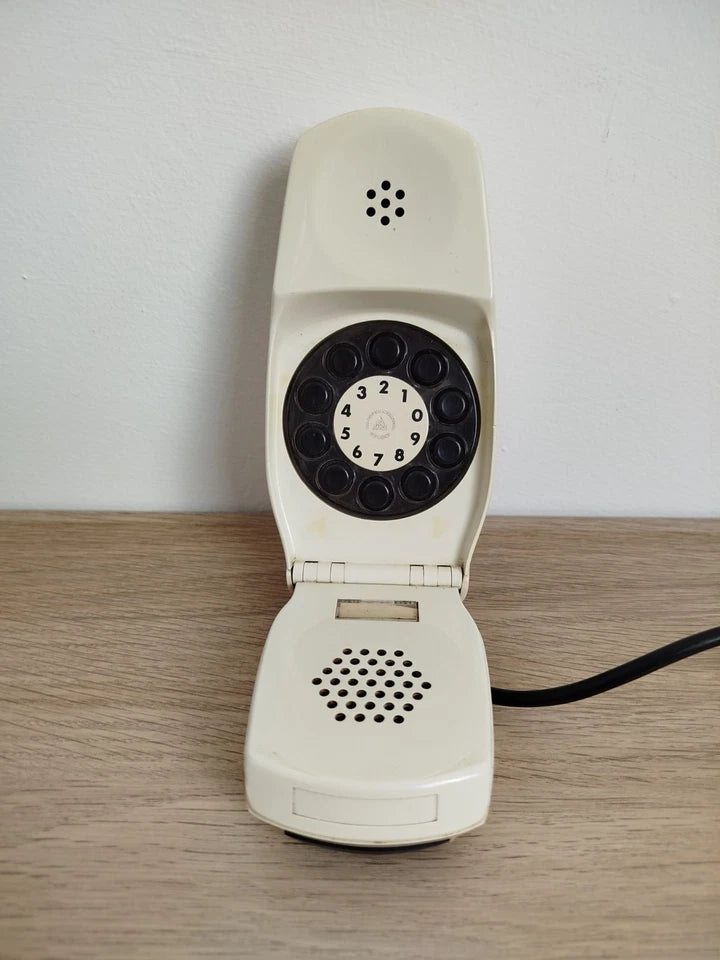 Telefono Grillo Vintage Epoca Anni 60 Design Zanuso Sapper Bianco Siemens Auso