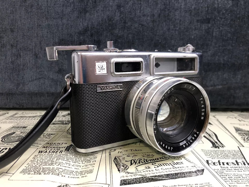 Fotocamera Yashica Electro 35 Obiettivo Yashinon Custodia Yashikor Telemetro