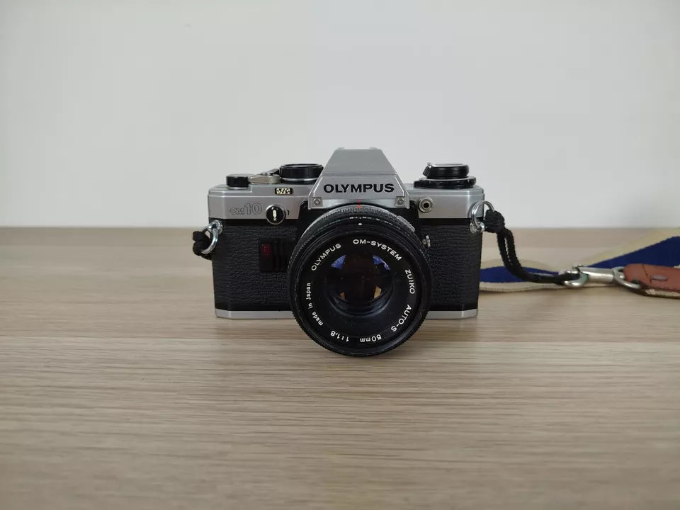 Fotocamera Analogica Reflex Olympus OM 10 35 MM Analogica Con Obiettivo Olympus